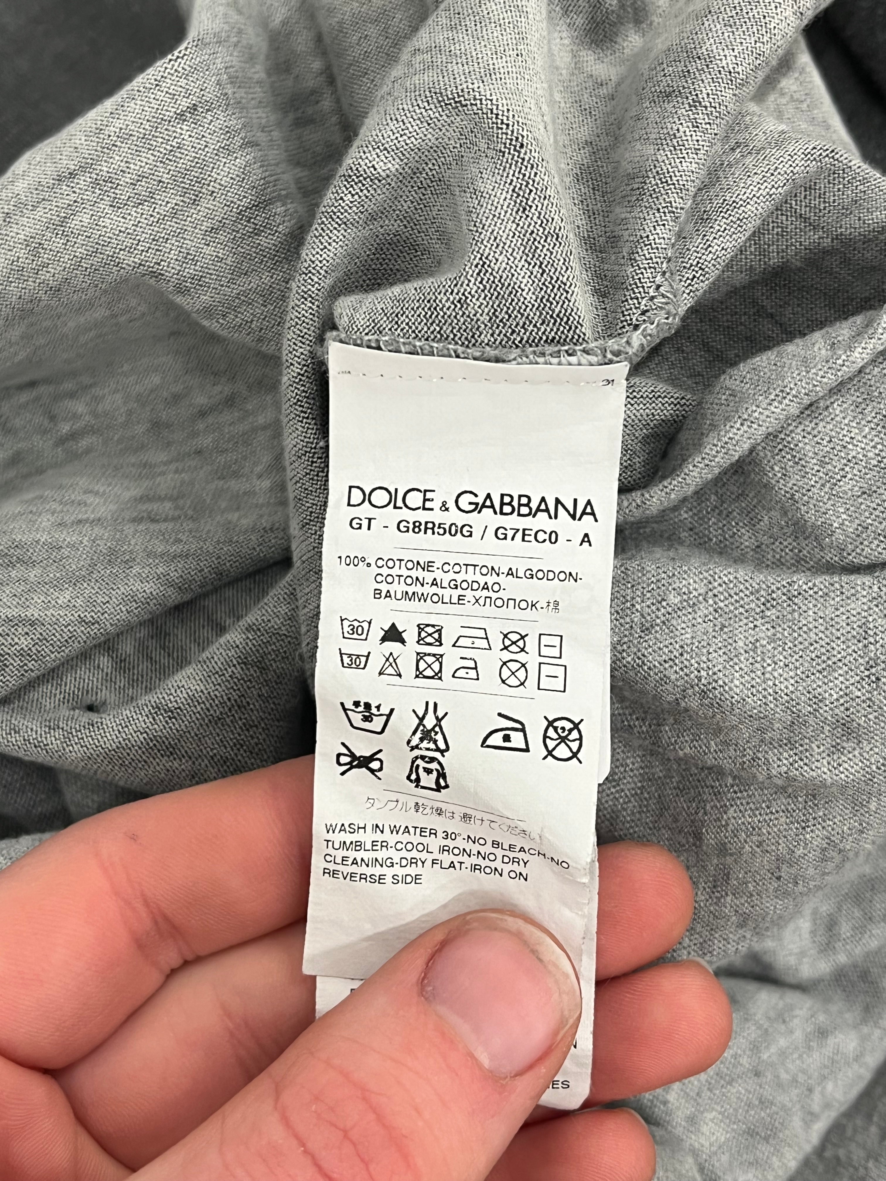 DOLCE&GABBANA/Hoodie/Cotton/GRY/DOUBLE LAYER view 6