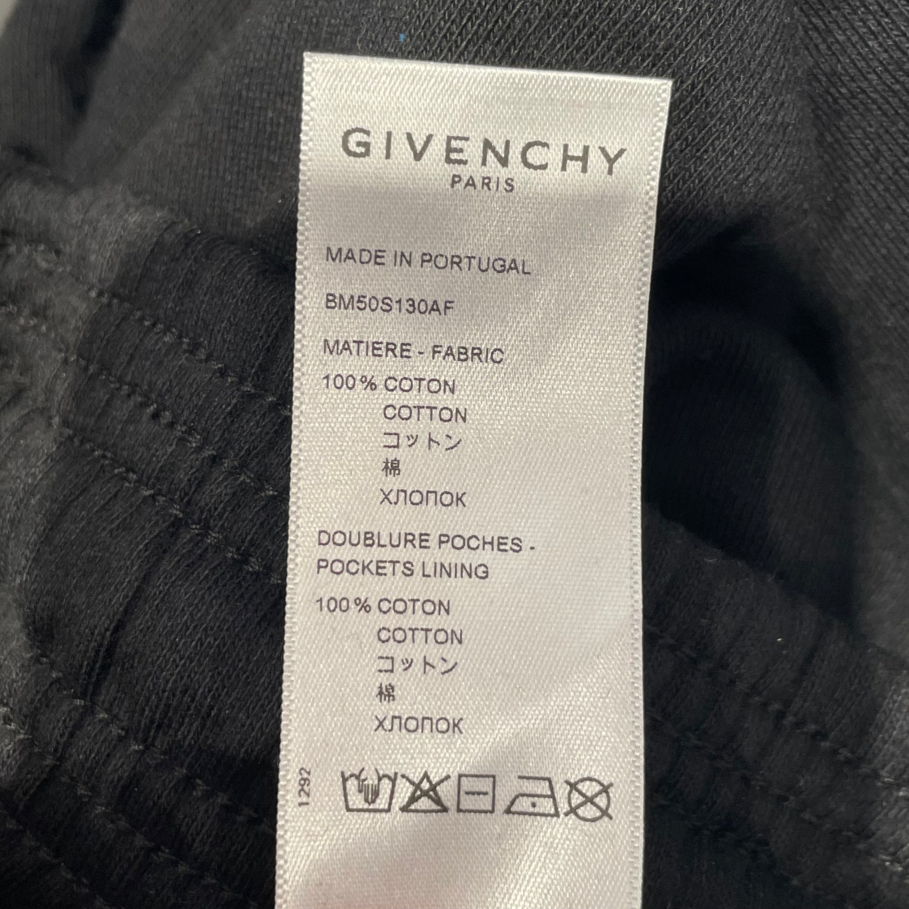 GIVENCHY/Shorts/L/Cotton/BLK/OVERSZIED SILVER LOGO SHORTS view 4