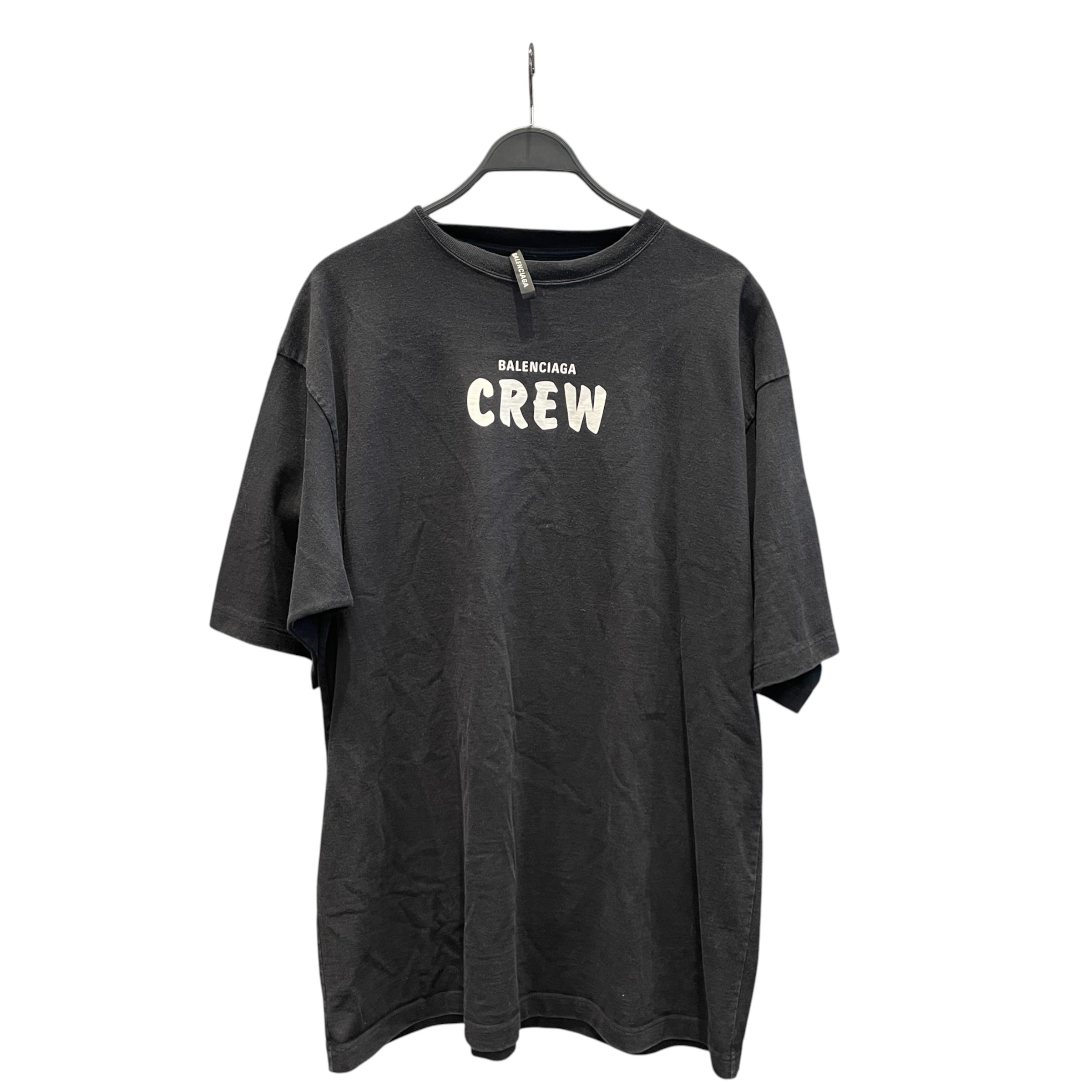 BALENCIAGA/T-Shirt/XL/Cotton/BLK/Graphic/balenciaga crew view 1