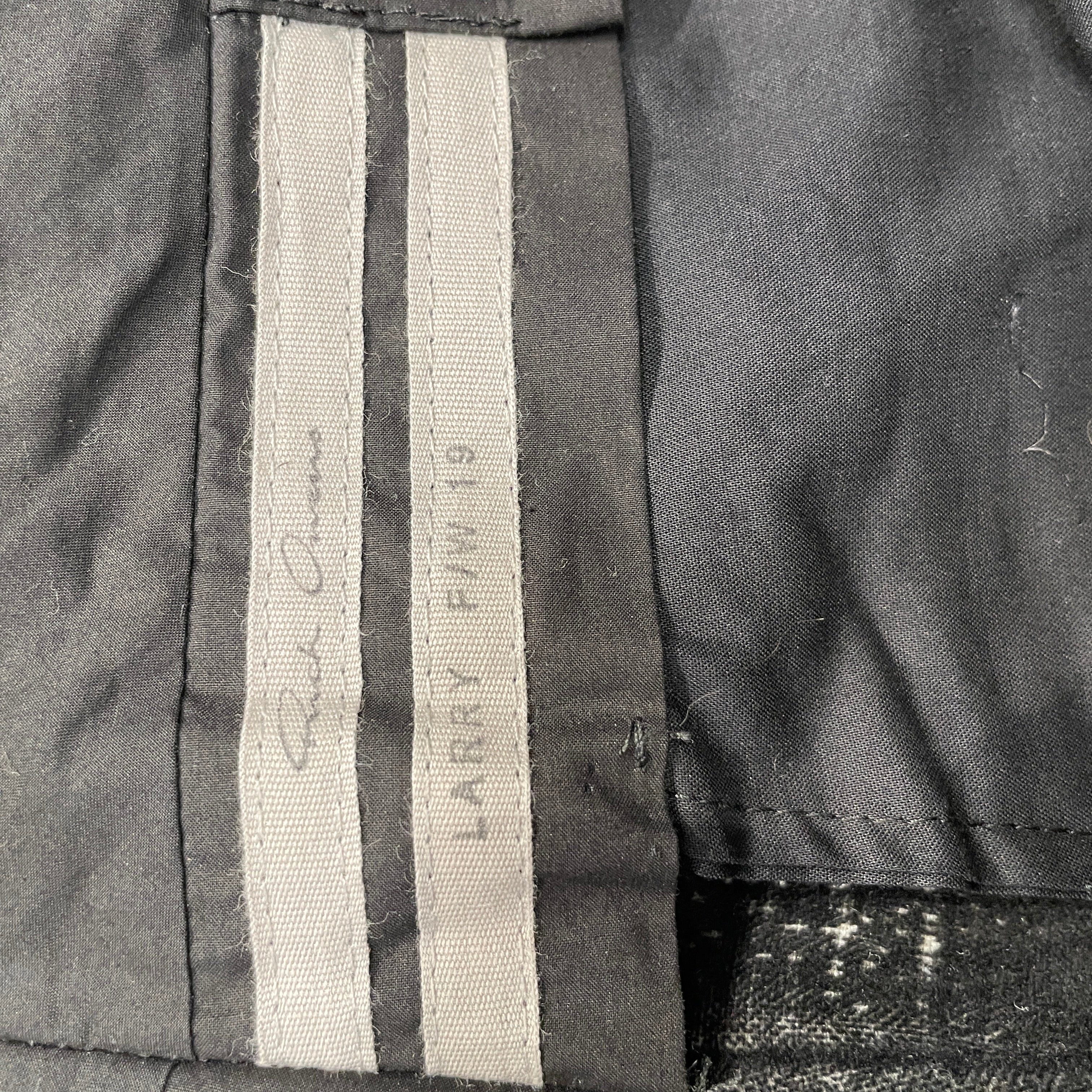 Rick Owens/Cropped Pants/10/Velour/BLK/LARRY FW19 TROUSER view 3