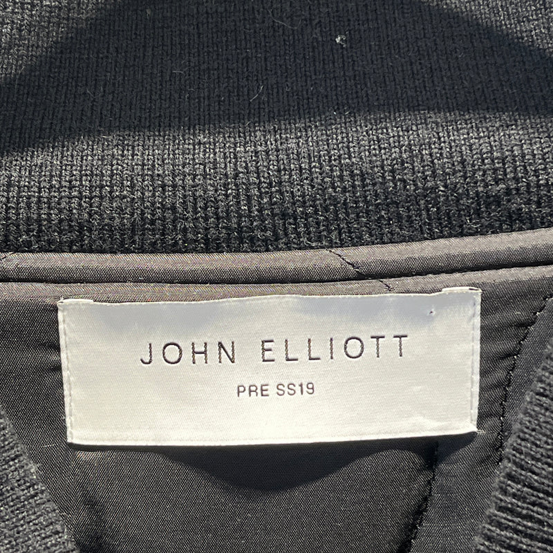 JOHN ELLIOTT/Jacket/L/Wool/BLK/Houndstooth Check/JOHN ELLIOT WOOL JKT