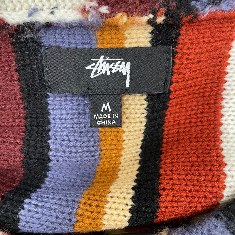 STUSSY/Sweater/M/Stripe/Acrylic/MLT/