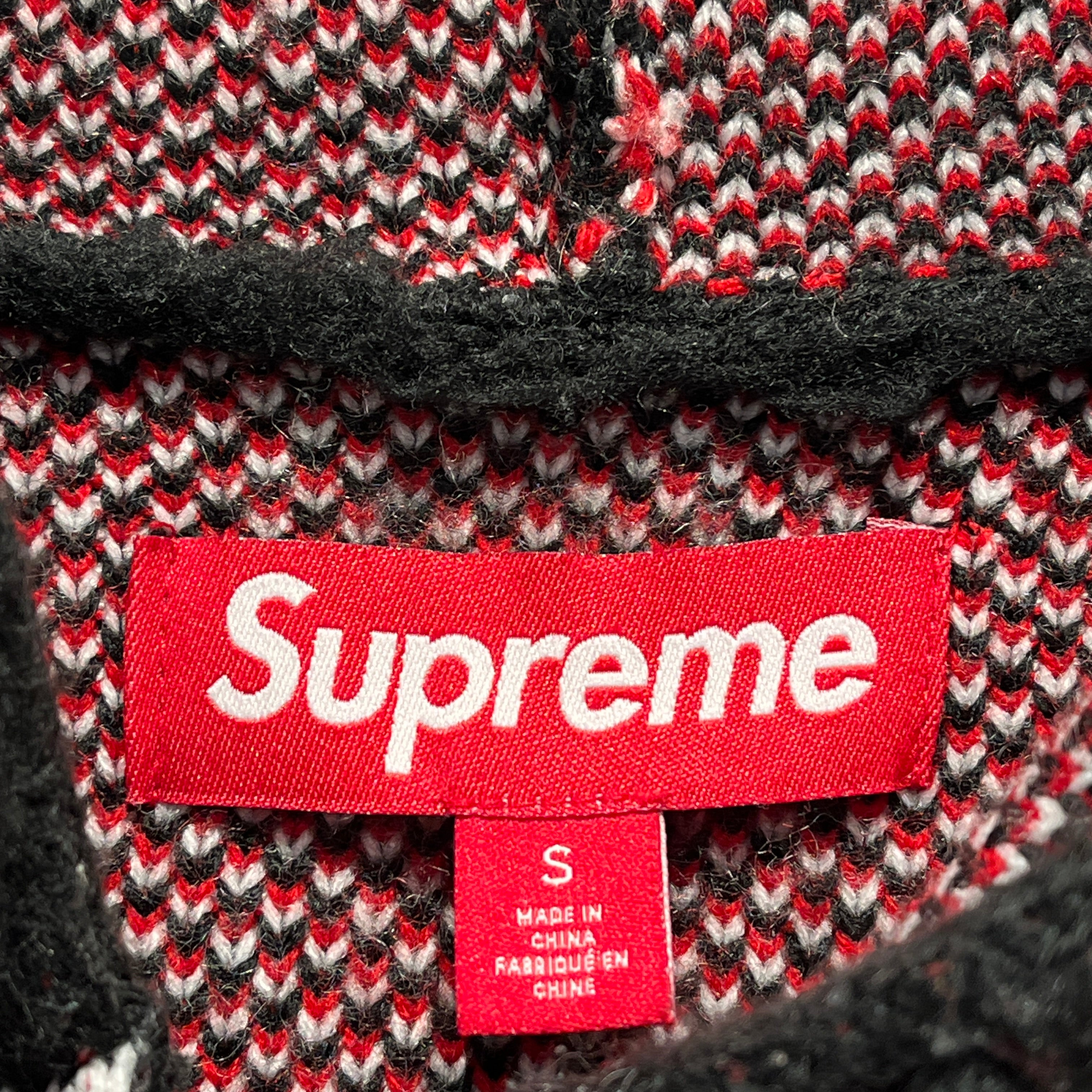 Supreme/Hoodie/S/Wool/BLK/Accent brushed logo view 3