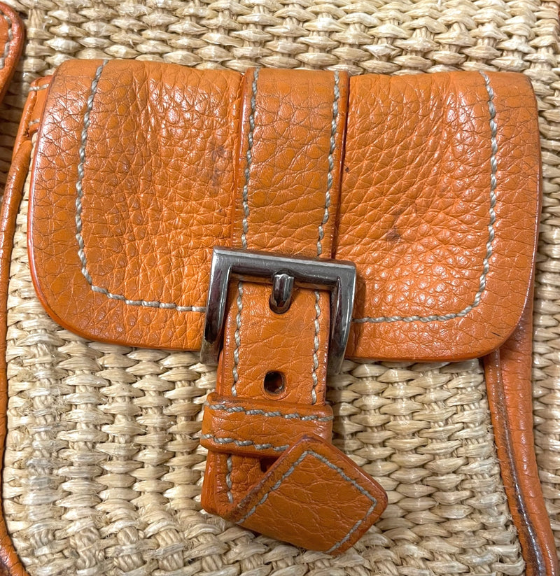 PRADA/Hand Bag/Leather/ORN/129