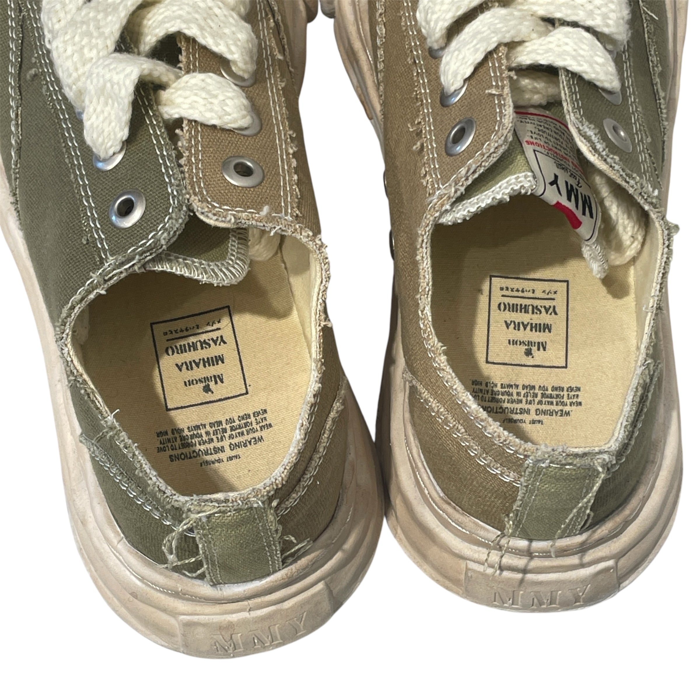 MIHARA YASUHIRO/Low-Sneakers/EU 43/Cotton/KHK/ view 3