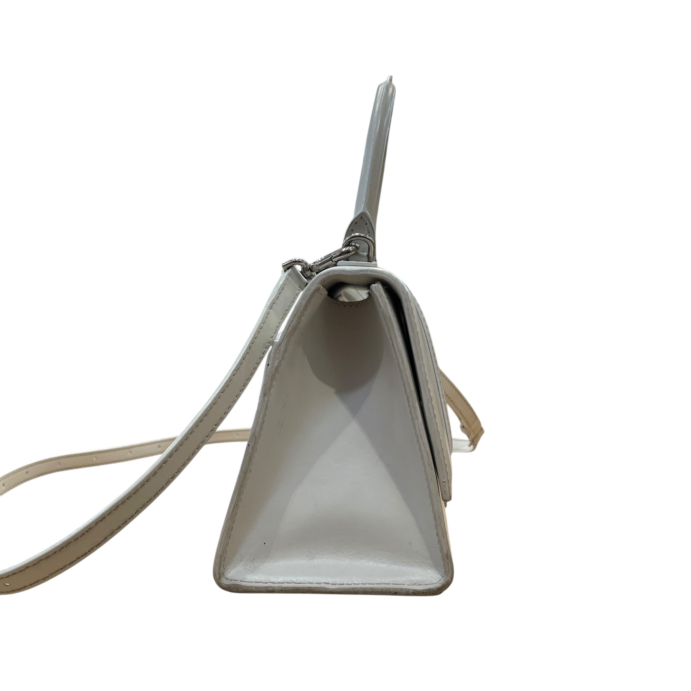 BALENCIAGA/Hand Bag/Leather/WHT/Entrupy:V6GDYJ8 Hourglass view 5