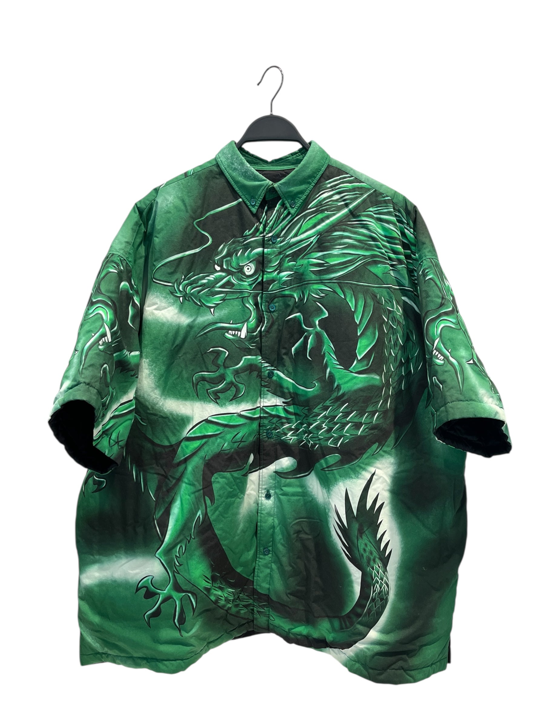 BALENCIAGA/SS Shirt/44/Cotton/GRN/All Over Print/18SS DRAGON view 1