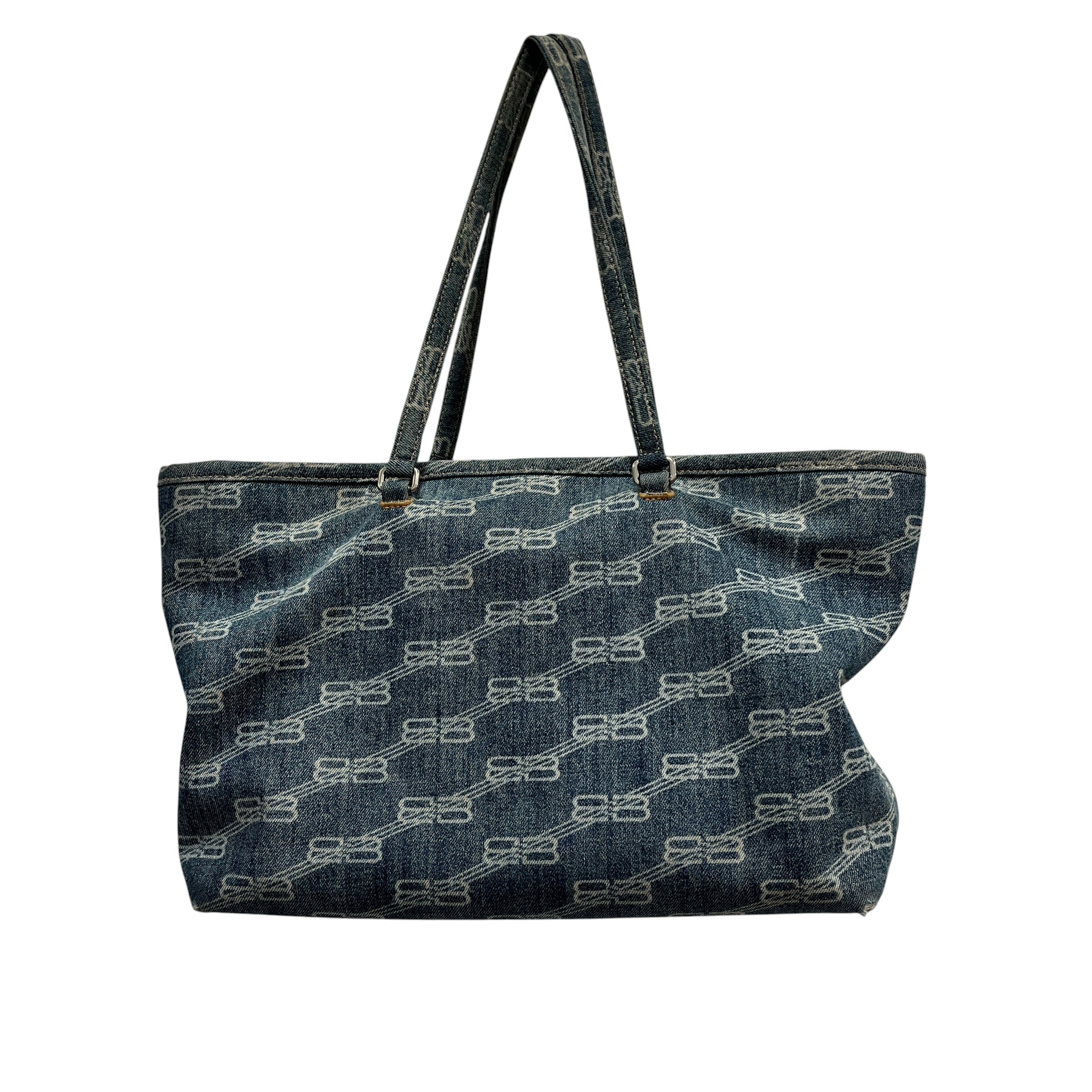 BALENCIAGA/Tote Bag/Monogram/Denim/IDG/BB MONOGRAM view 1