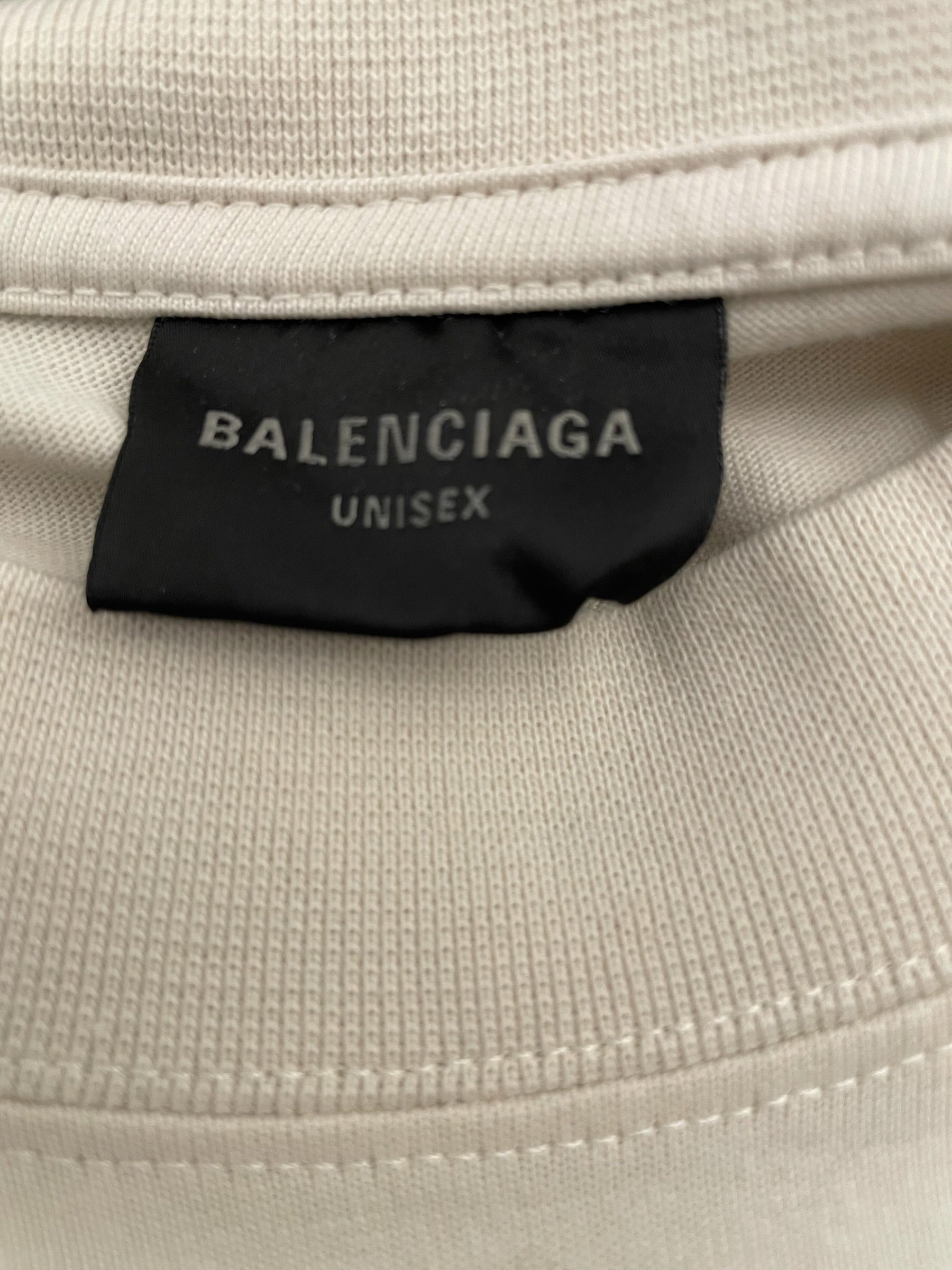BALENCIAGA/T-Shirt/L/Cotton/WHT/2024 CHAMP ELYSEES view 3