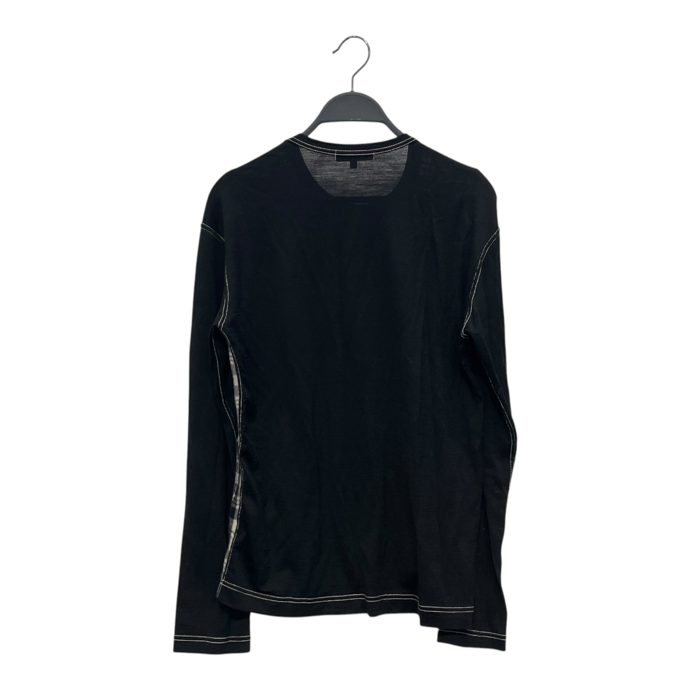 COMME des GARCONS HOMME/LS T-Shirt/S/Cotton/BLK/Stripe/BLK AND WHT STRIPE view 2