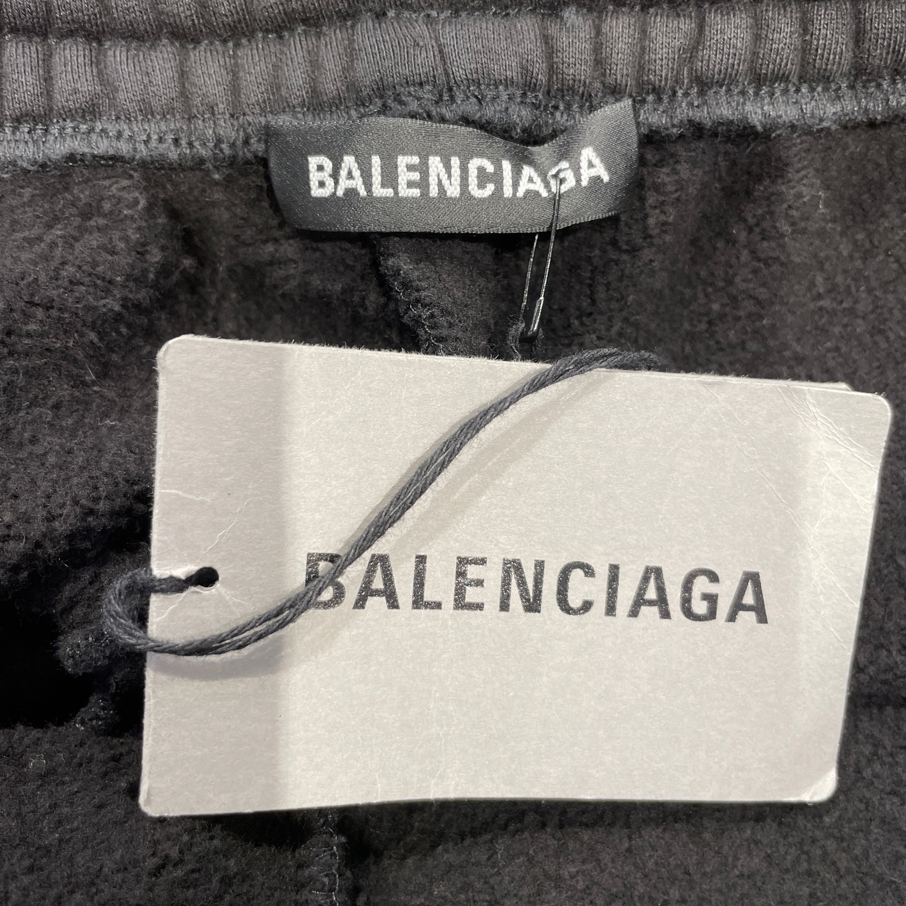BALENCIAGA/Straight Pants/L/Cotton/BLK/2021 PLAIN SWEAT view 3