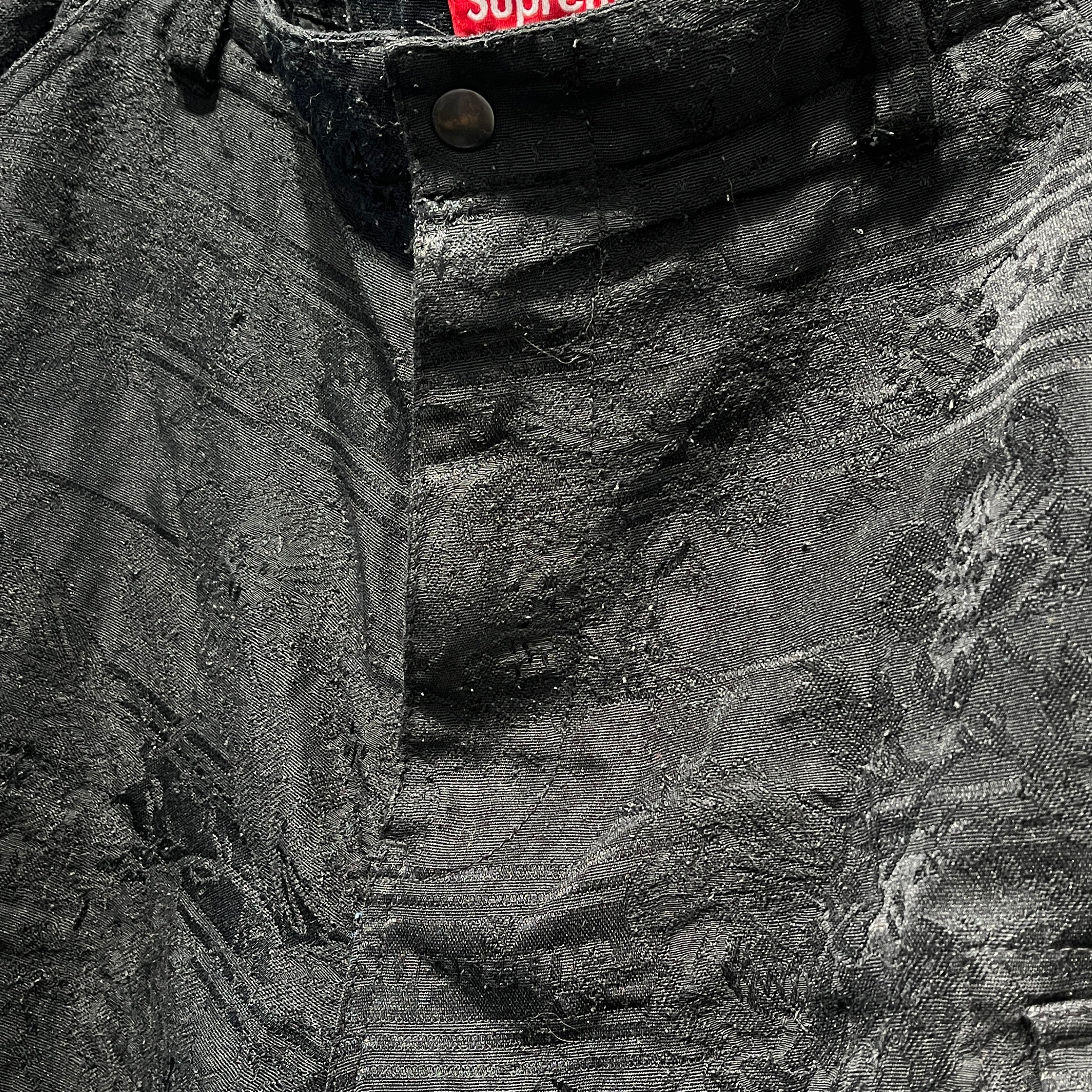 Supreme/Cargo Pants/36/Cotton/BLK/Floral Pattern/TAPESTRY view 8