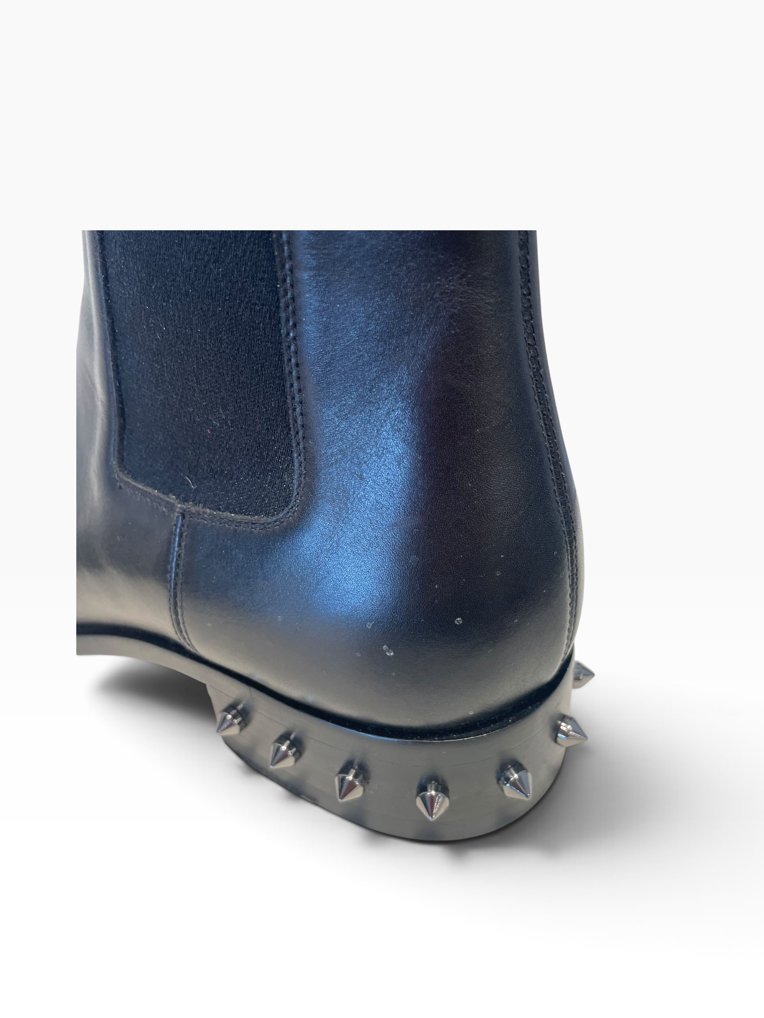Christian Louboutin/Chelsea Boots/EU 42/Leather/BLK/Calf Leather Spiked Chelsea view 11