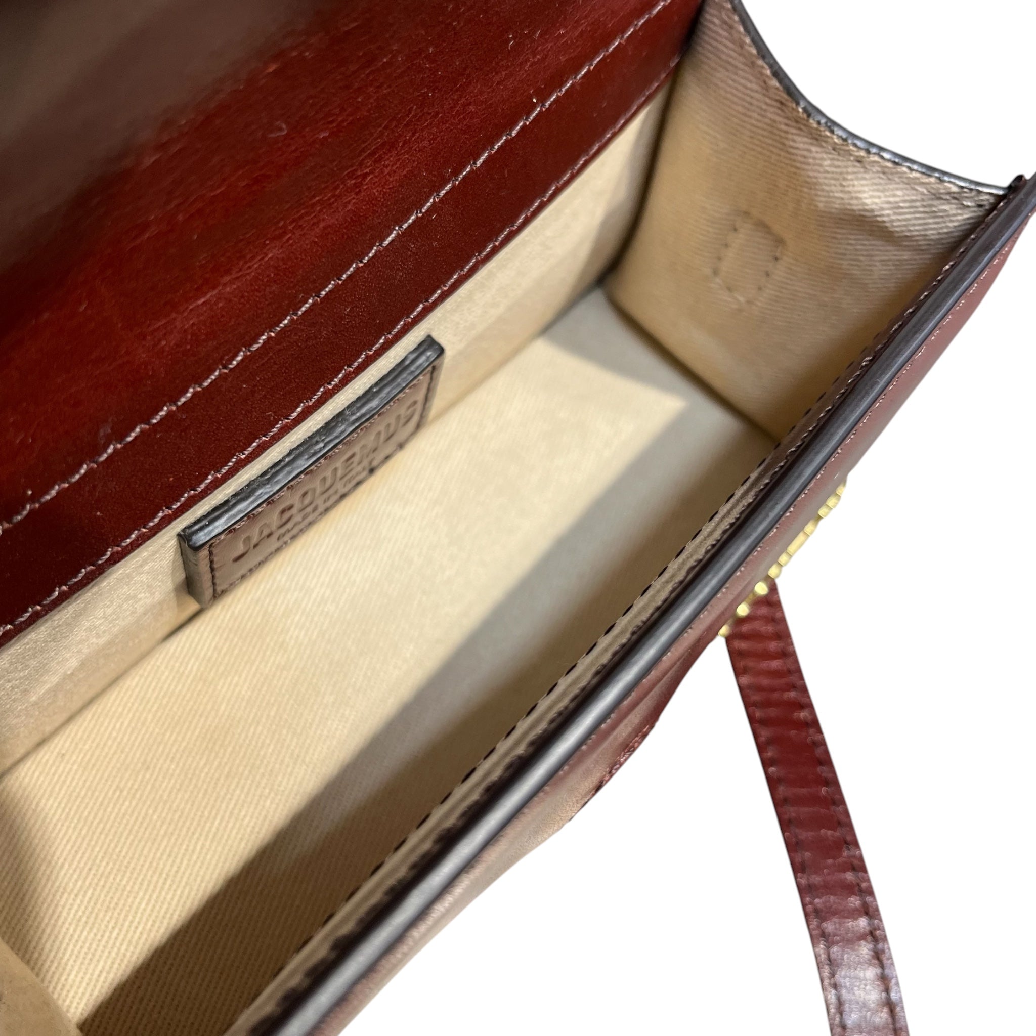 JACQUEMUS/Cross Body Bag/Leather/BRW/LE BAMBINO GOLD HARDWARE view 8