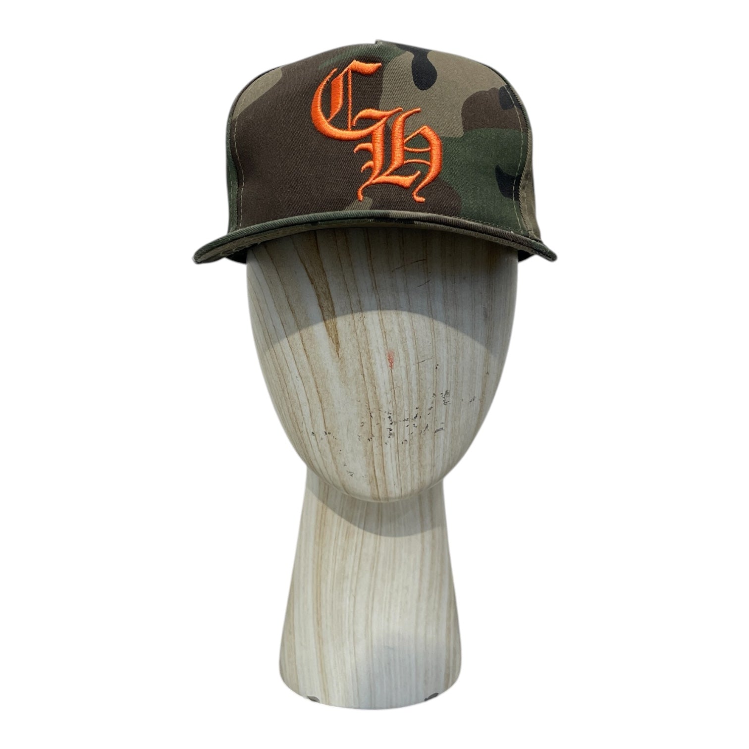 CHROME HEARTS/Cap/FREE/Camouflage/Cotton/GRN/CH ORANGE EMBROIDERY view 1