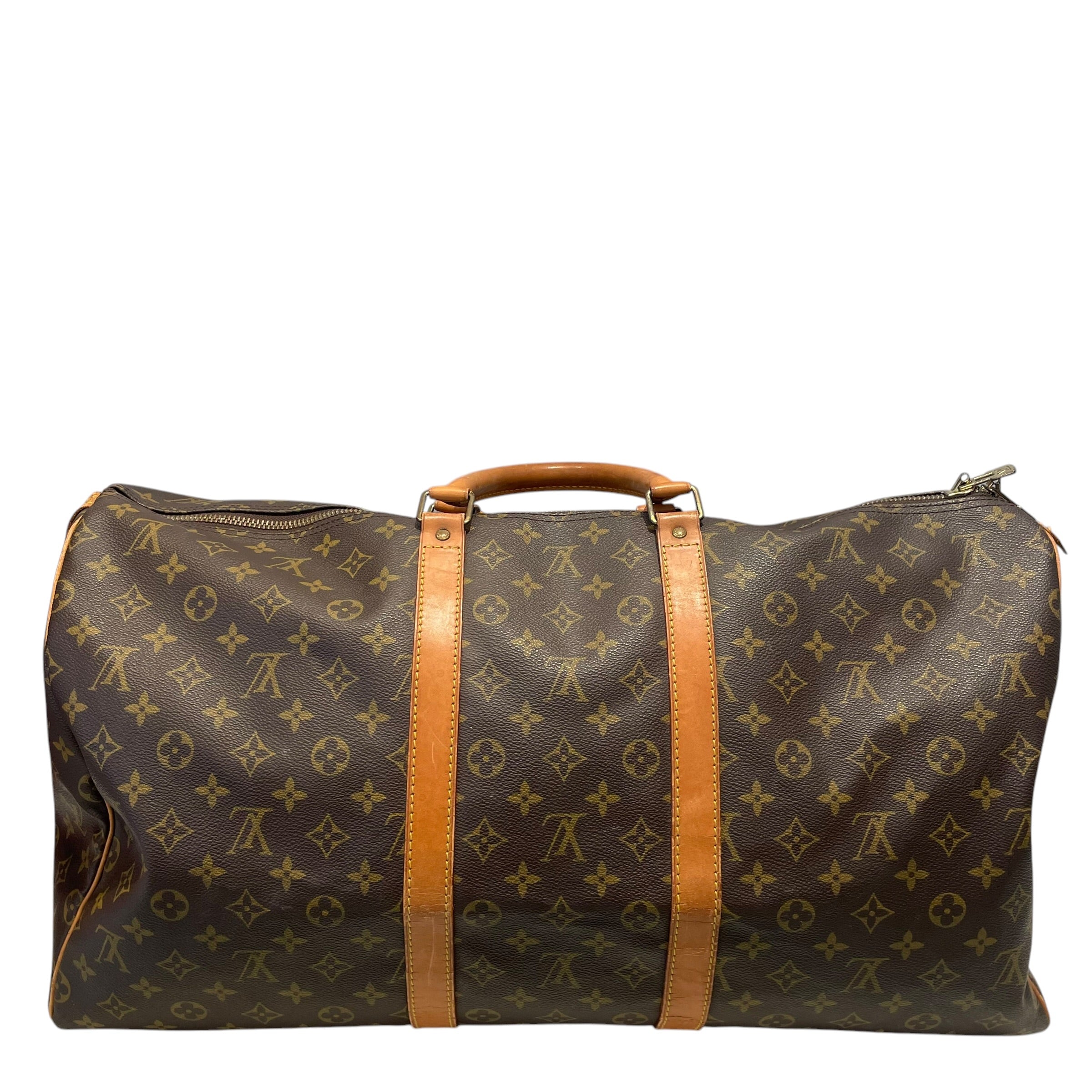 LOUIS VUITTON/Luggage/Monogram/Leather/BRW/Keepall 50 Duffle Bag view 2