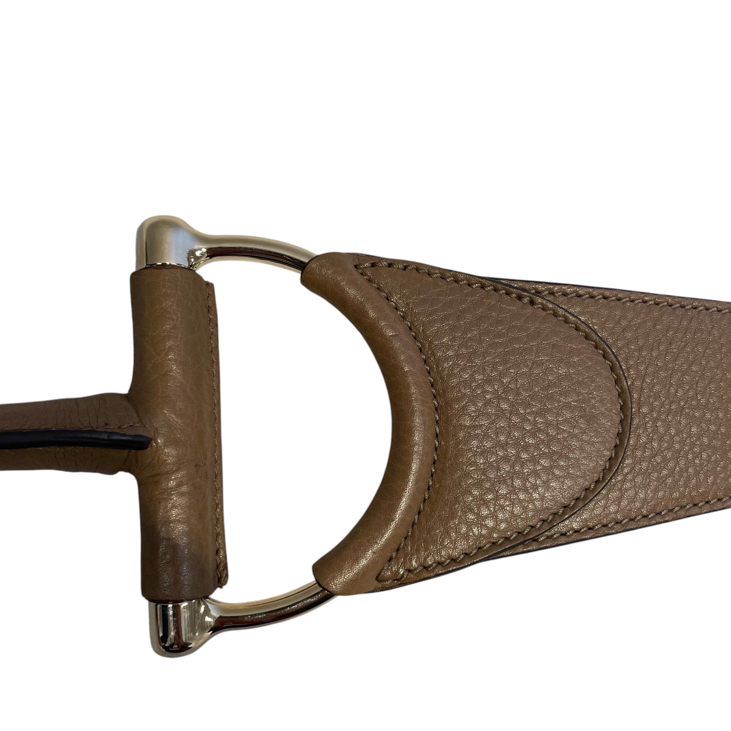 GUCCI/Belt/Leather/BEG/HORSEBIT/TAUPE LEATHER view 4