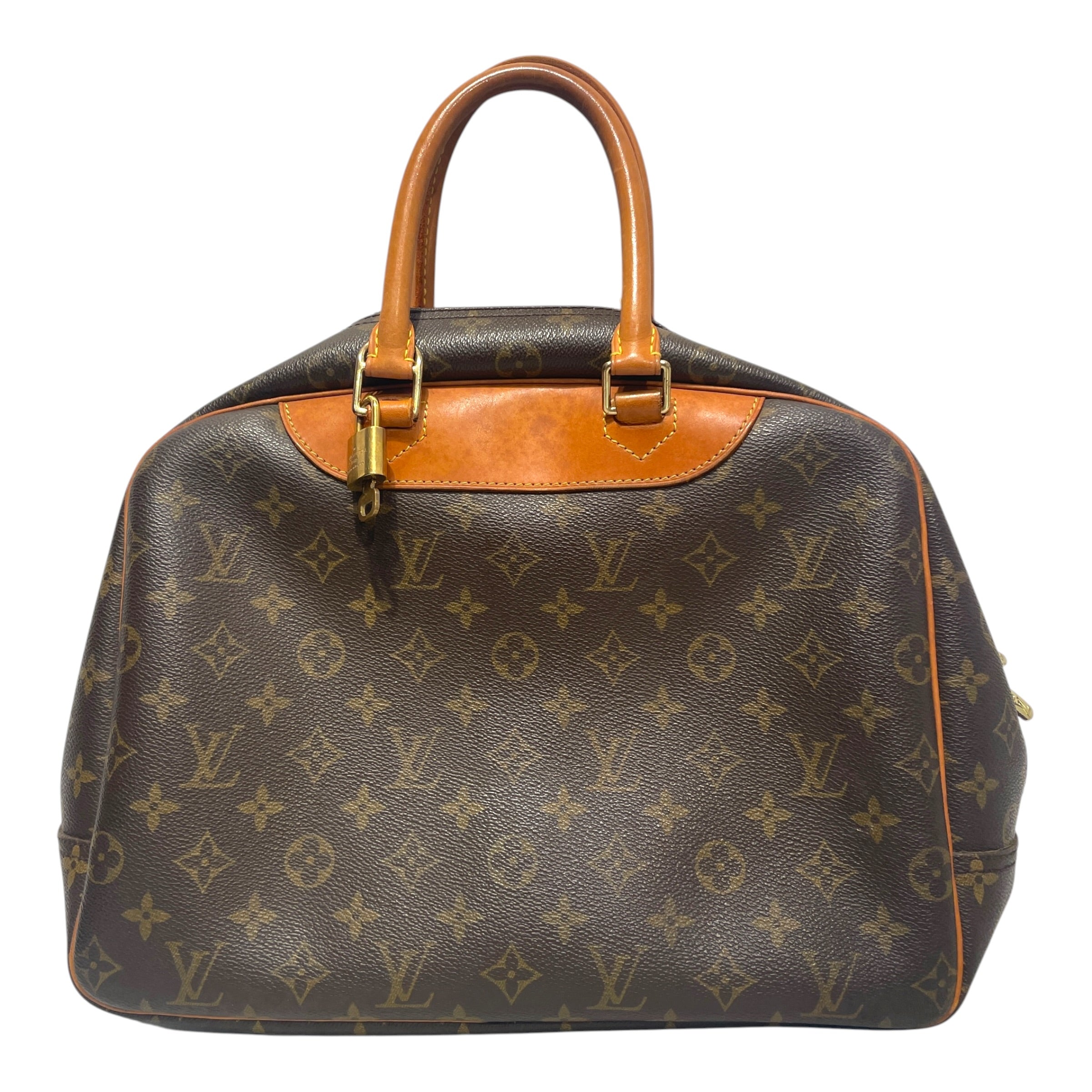 LOUIS VUITTON/Hand Bag/Monogram/Leather/BRW/Monogram Deaville HandBag view 3