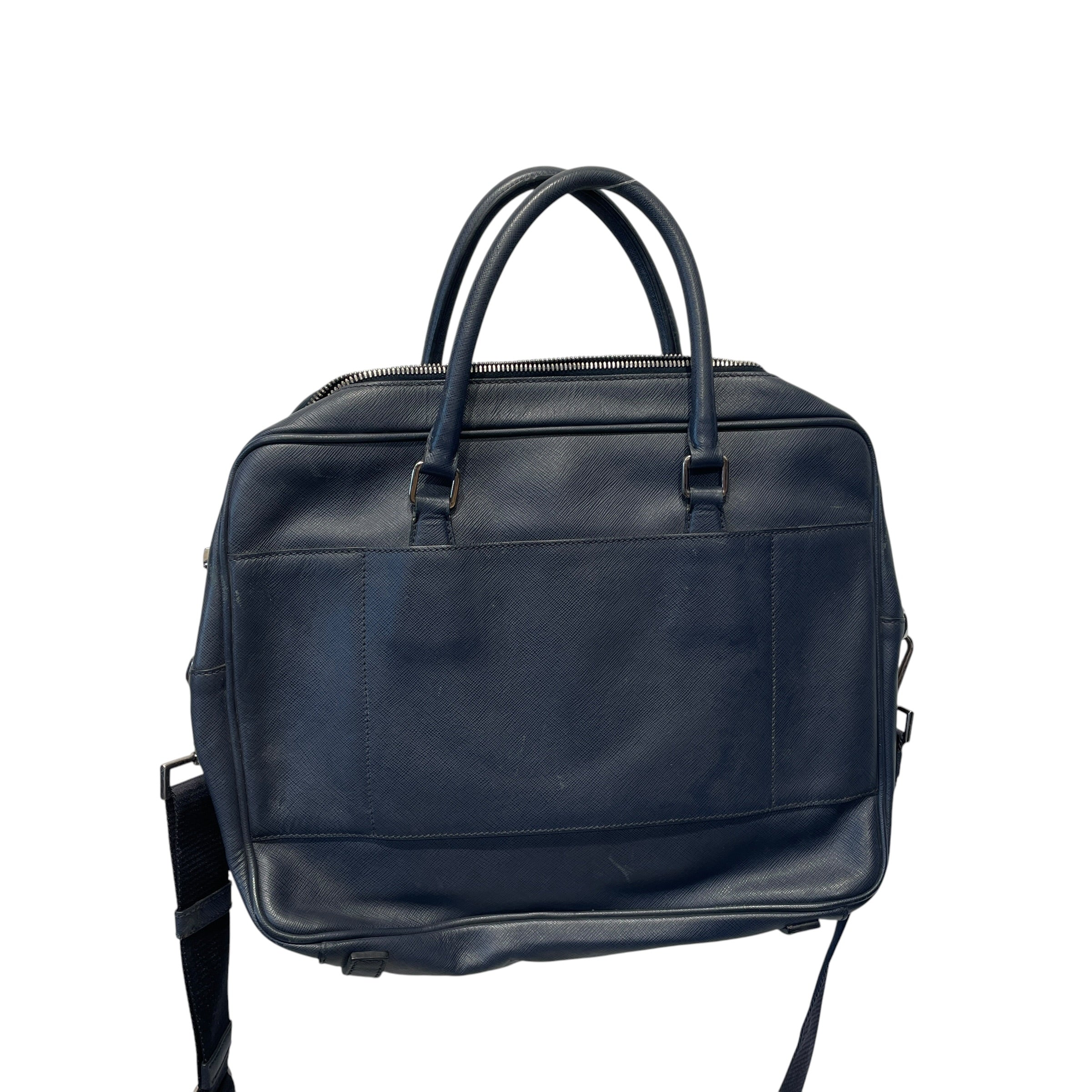 PRADA/Bag/Leather/NVY/STAFFIANO TRAVEL LEATHER view 7