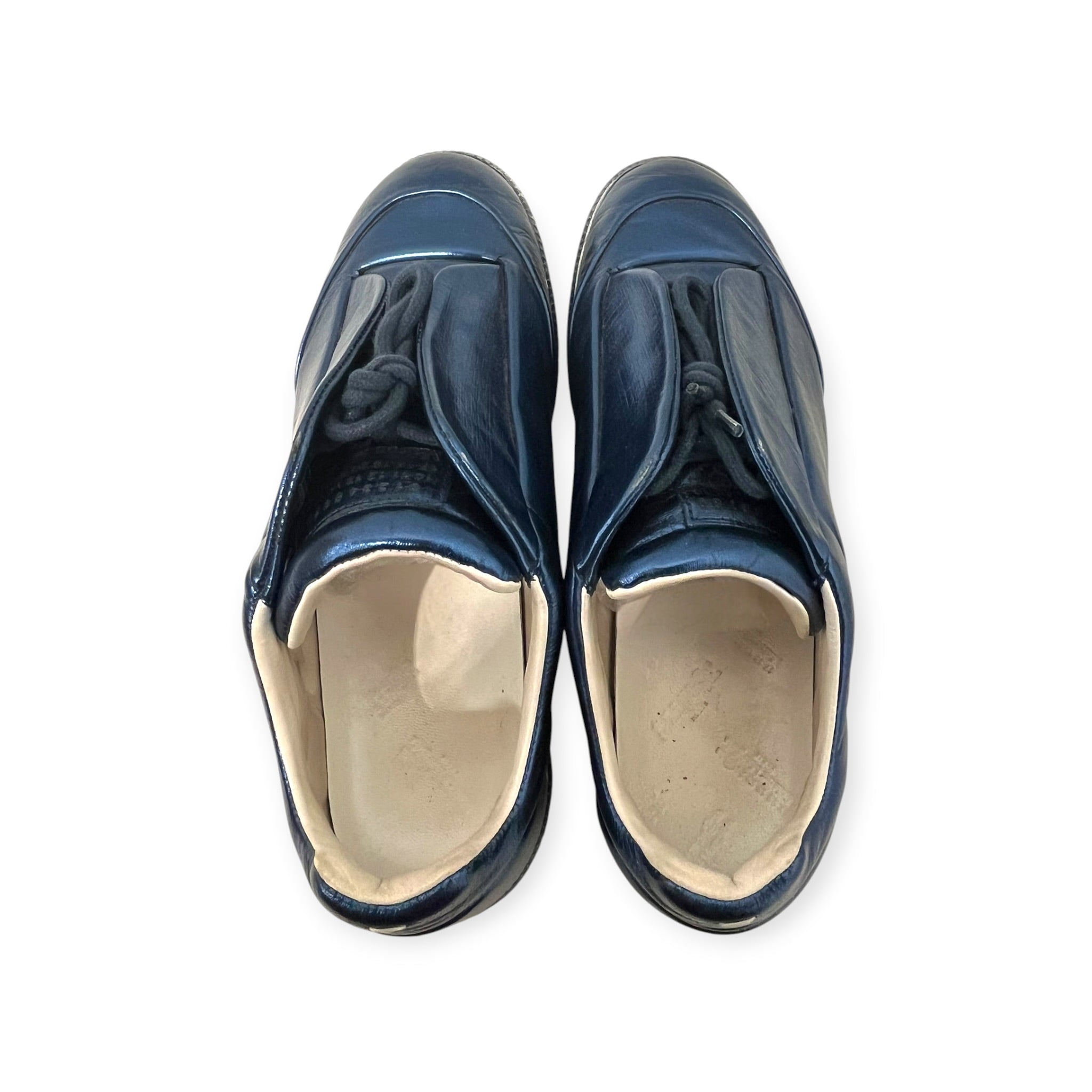 Maison Margiela/Low-Sneakers/EU 43/Faux Leather/BLU/METALLIC SILVER FUTURE LOWS view 4