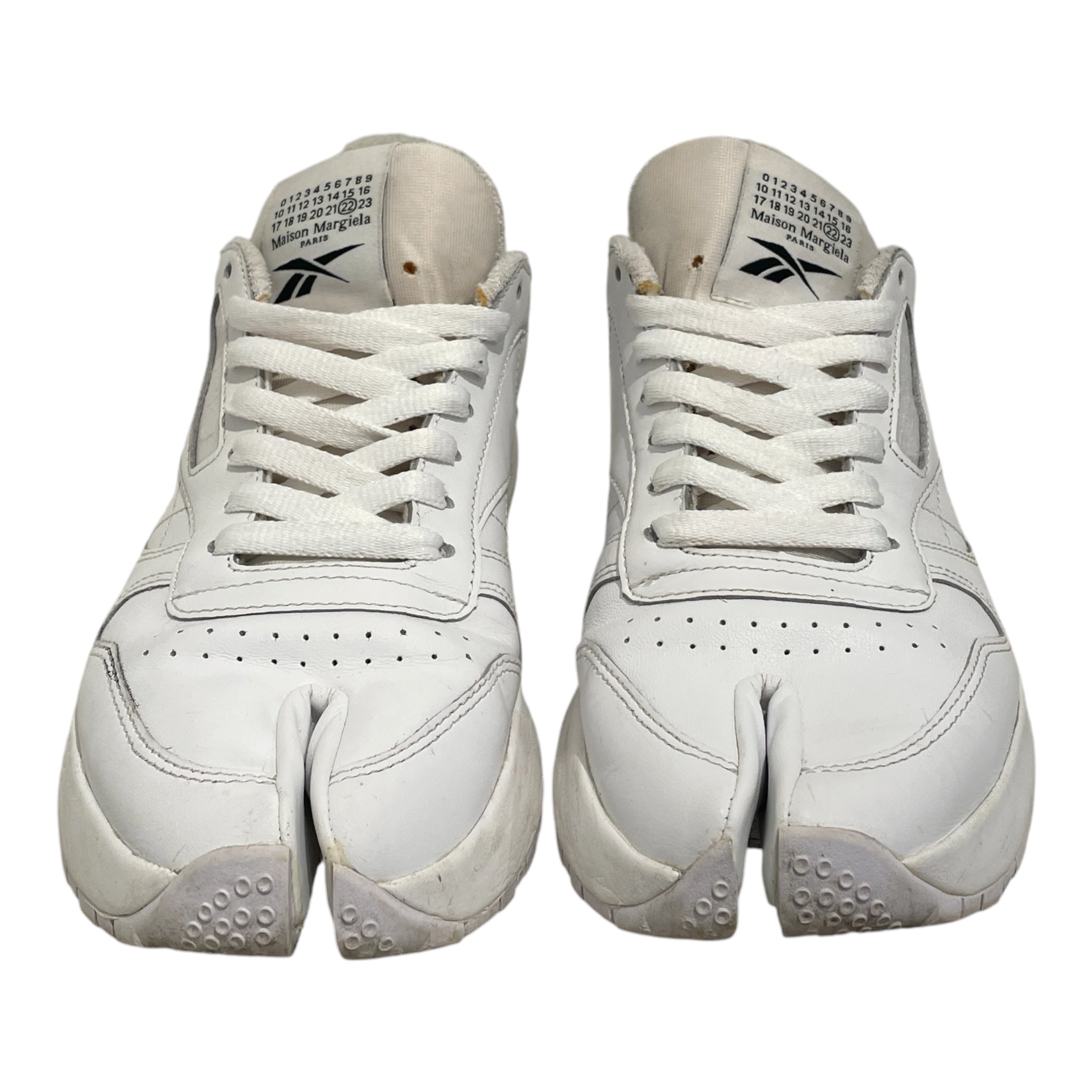 Reebok/Maison Margiela/Low-Sneakers/US 8.5/Leather/WHT/Tabi Low Top view 1