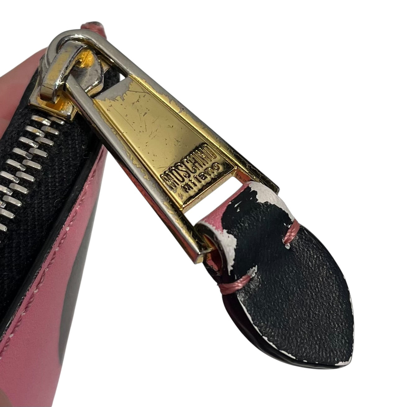 MOSCHINO/Wallet/Polka dot/Leather/PNK/Yellow Moschino Text view 6