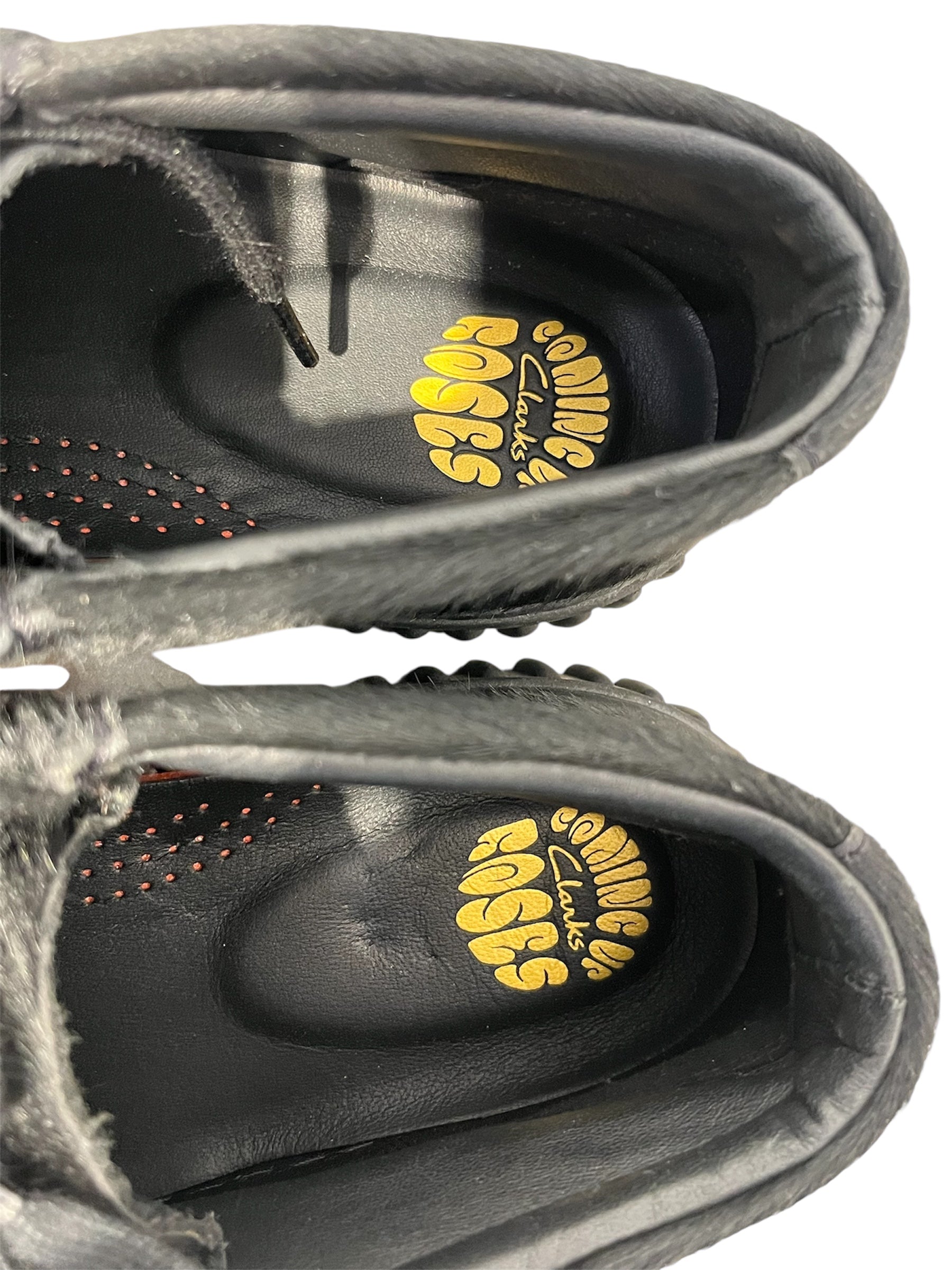 MARTINE ROSE/Clarks/Hi-Sneakers/EU 39.5/Fur/BLK/pony hair view 3