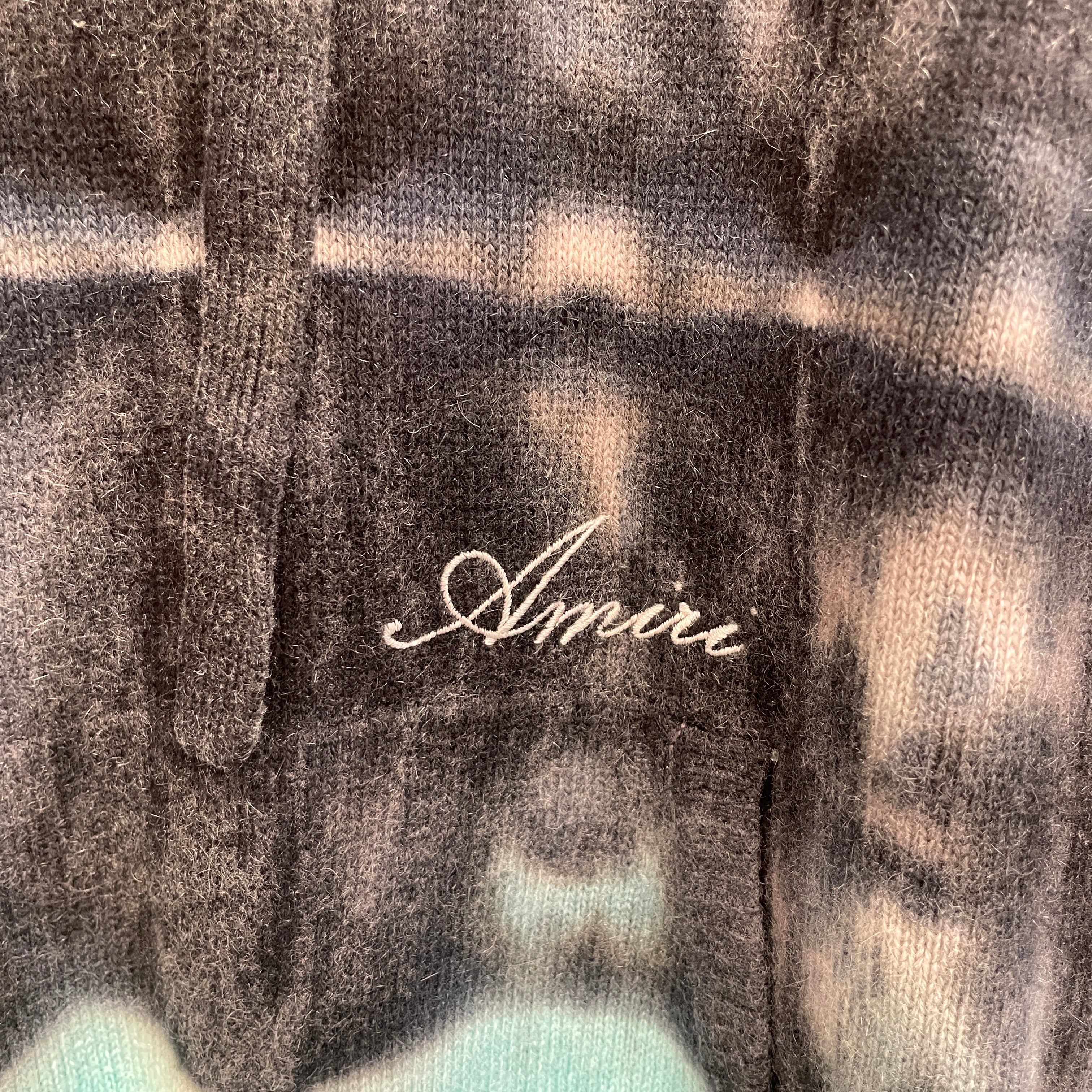 AMIRI/Hoodie/M/Cashmere/BLU/BLU GRY TIE DYE HOODIE view 4
