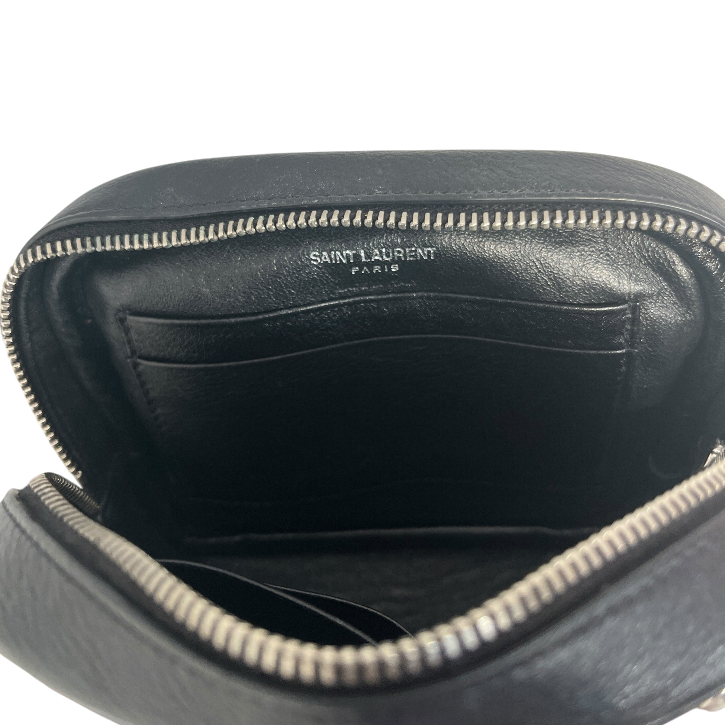 YVES SAINT LAURENT/Cross Body Bag/Leather/BLK/Kate Studded Heart view 4