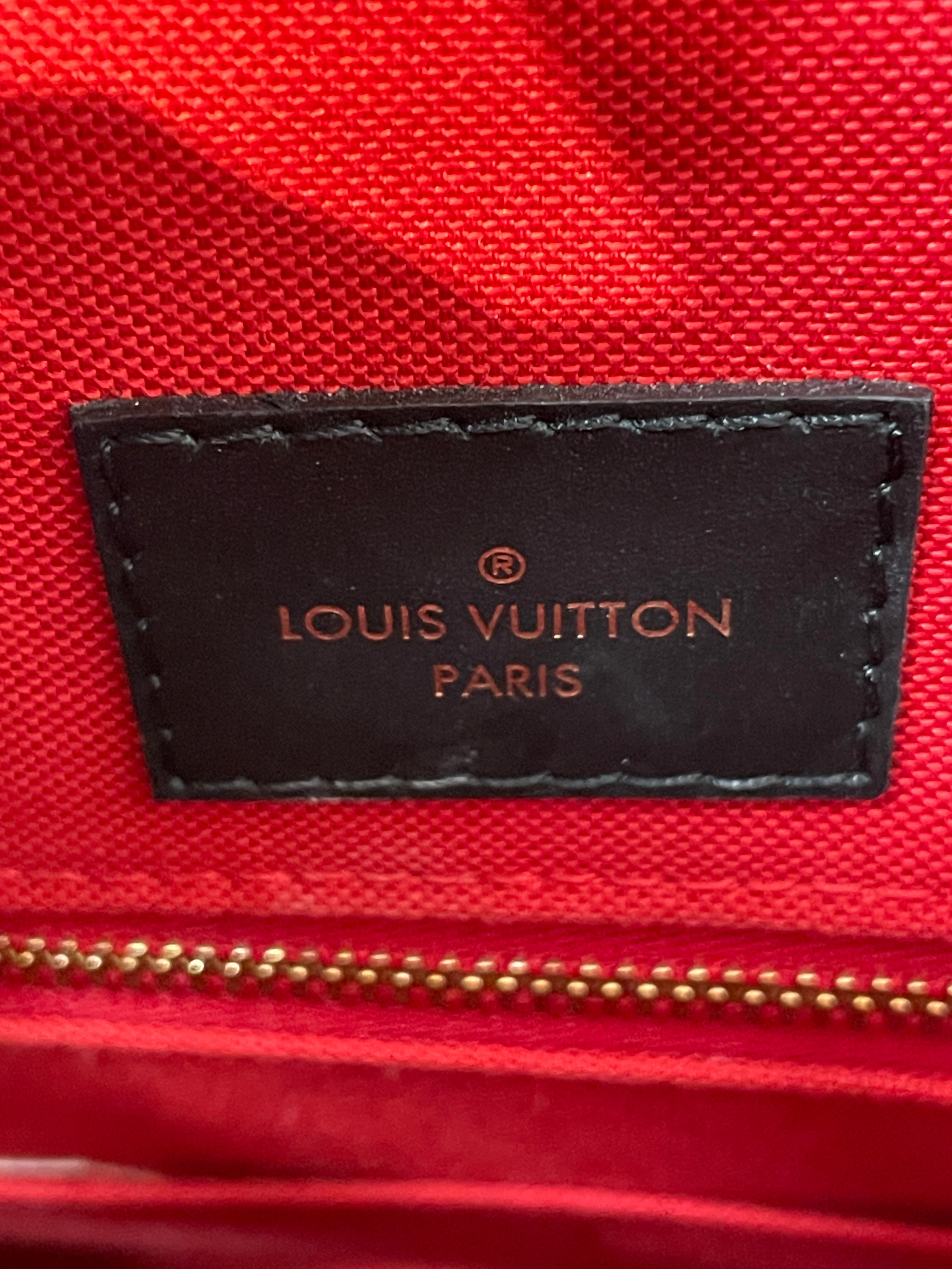 LOUIS VUITTON/Tote Bag/Monogram/Leather/BRW/OnTheGo MM Reverse Monogram view 4