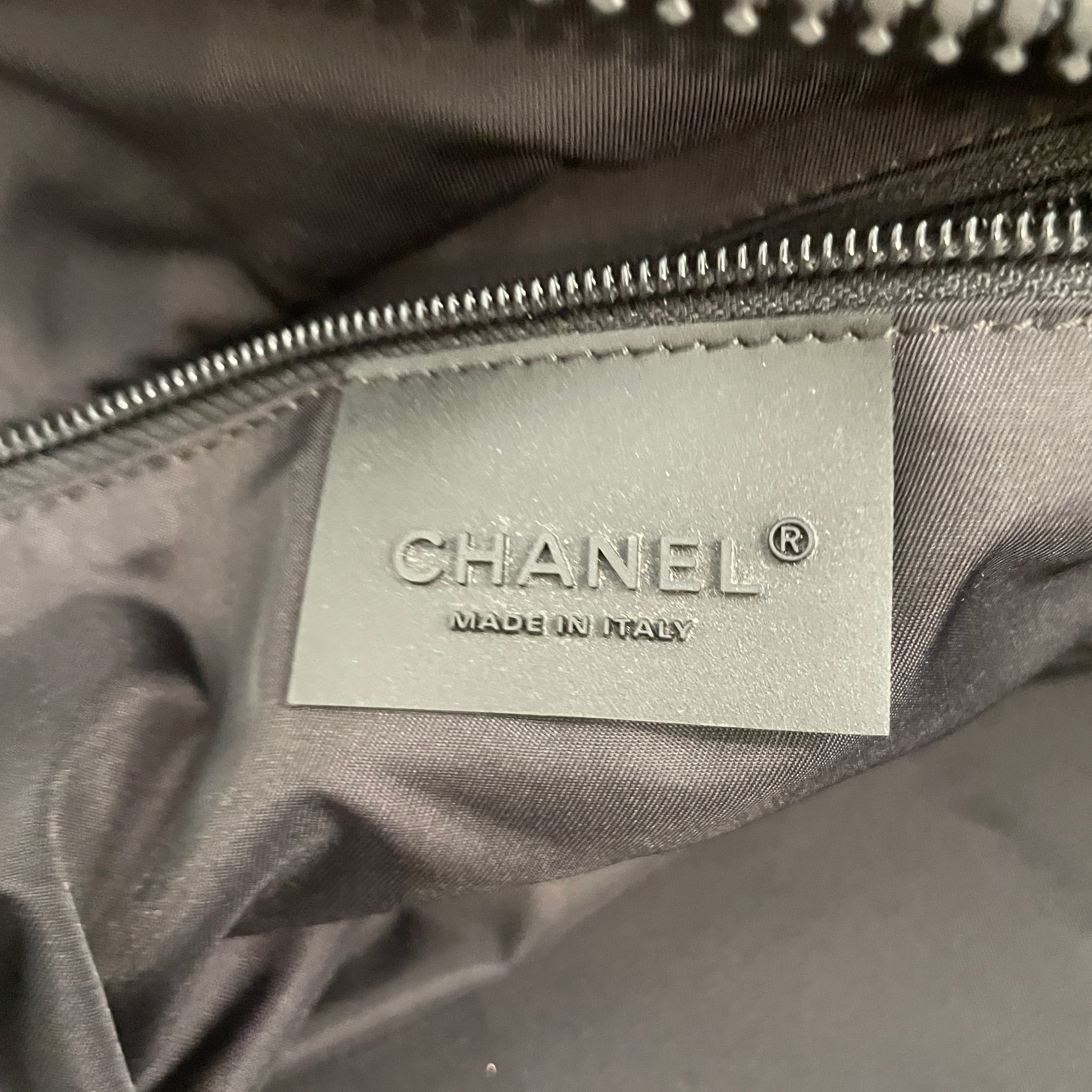 CHANEL/Bag/Nylon/BLK/COCO MARK BOSTON BAG view 5