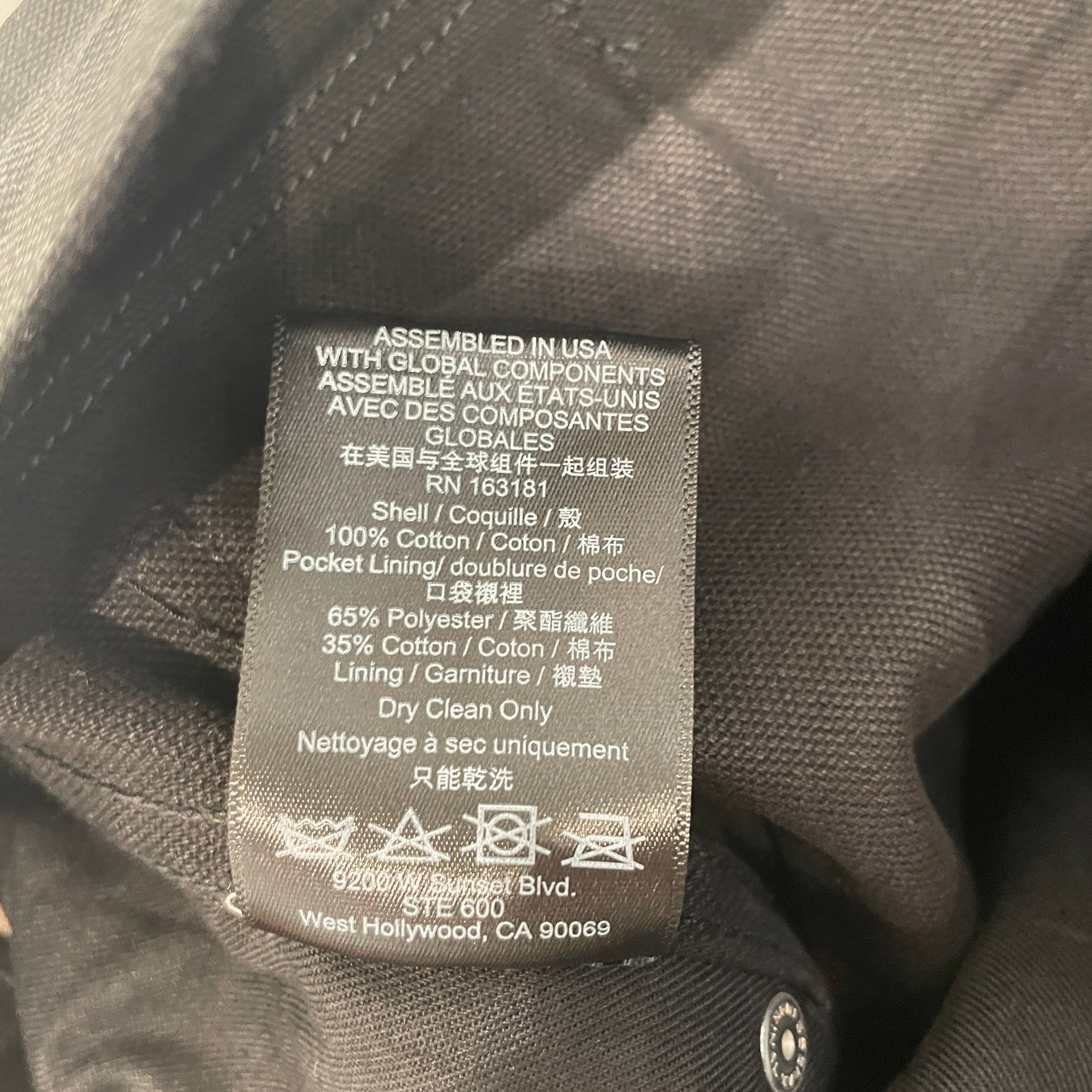 RHUDE/Pants/S/Denim/BLK/reza double knee wac carpenter view 4
