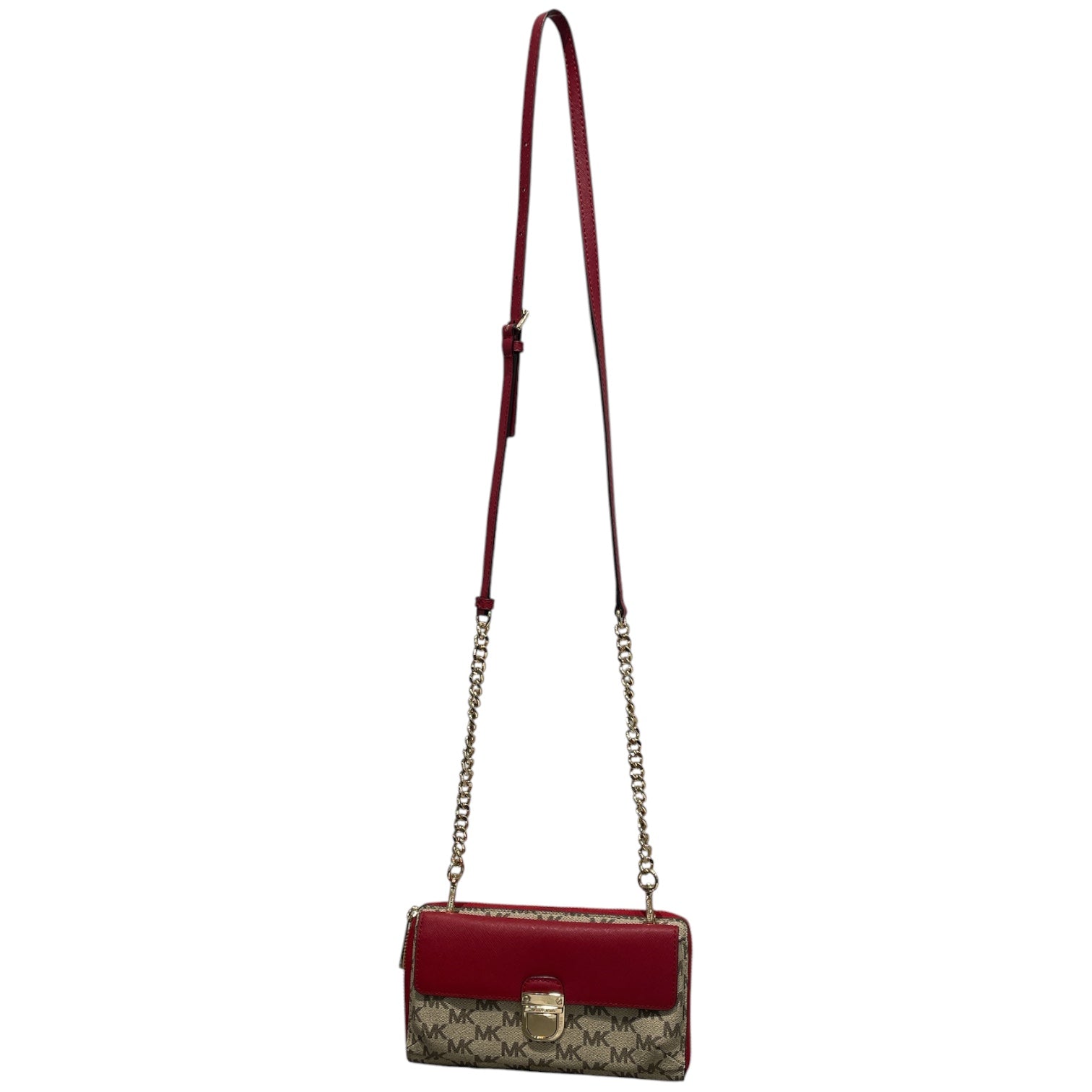 MICHAEL KORS/Cross Body Bag/Leather/MLT/Bridgette Wallet Chain view 1