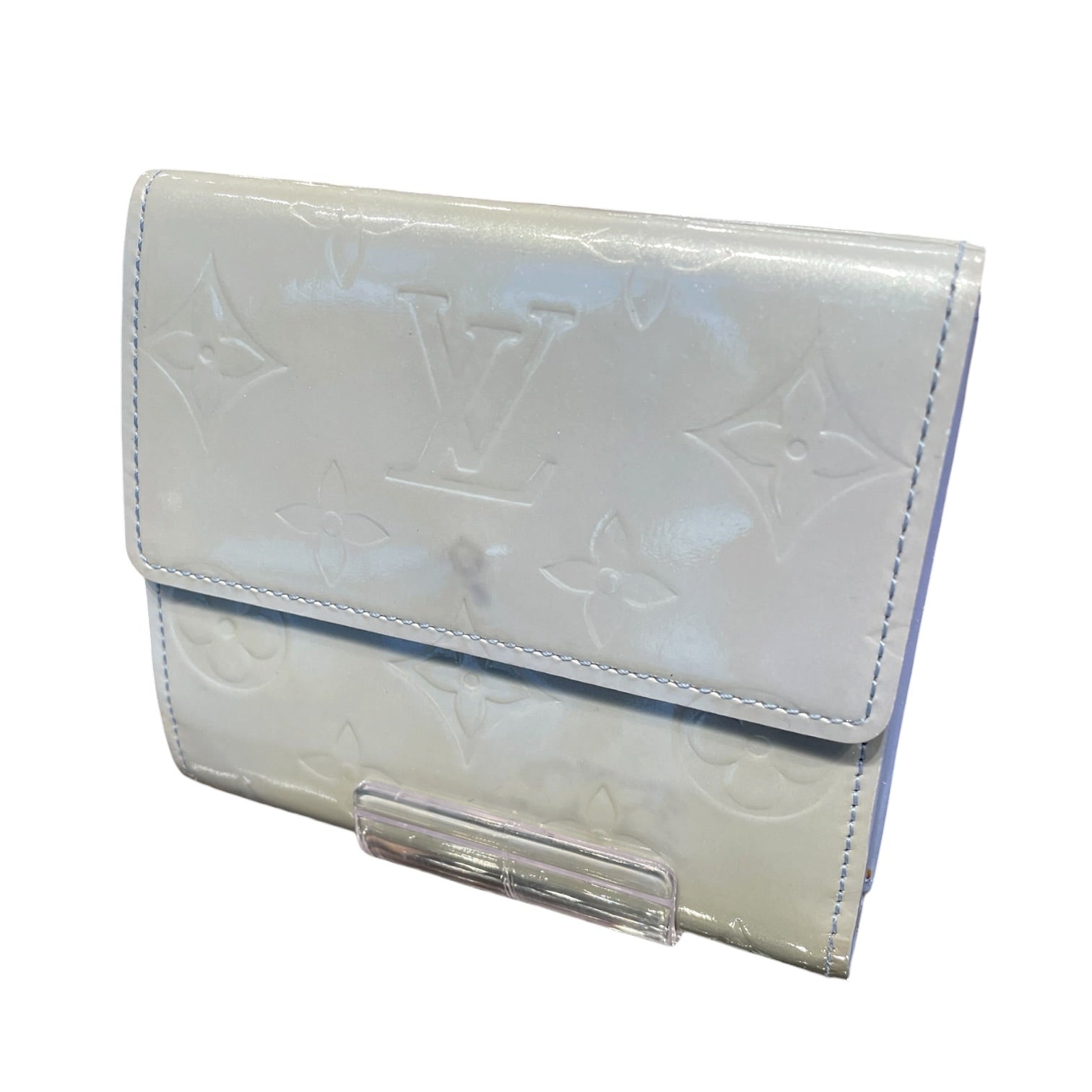 LOUIS VUITTON/Bifold Wallet/Monogram/Leather/GRN/vernis elise in pistachio view 2