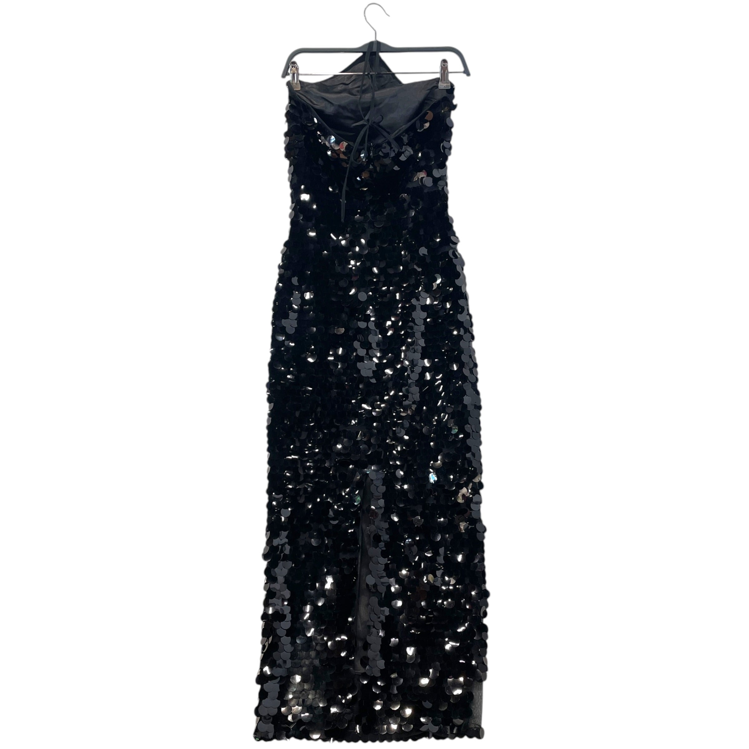 New Arrivals/Dress/S/Iridescent/BLK/Maxi Length/Halter Maxi Sequin view 2