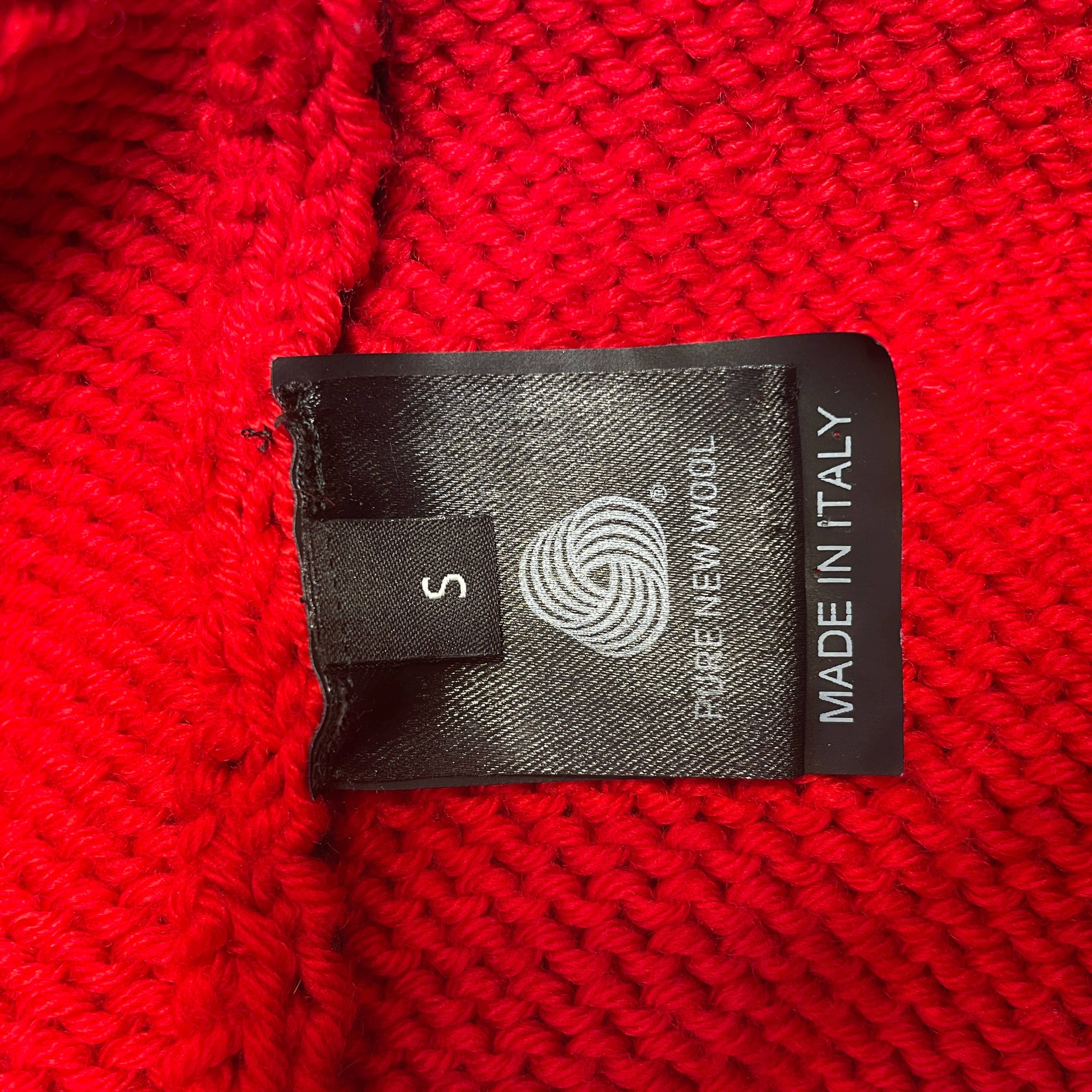 RAF SIMONS/Sweater/S/Graphic/Wool/RED/NY view 3