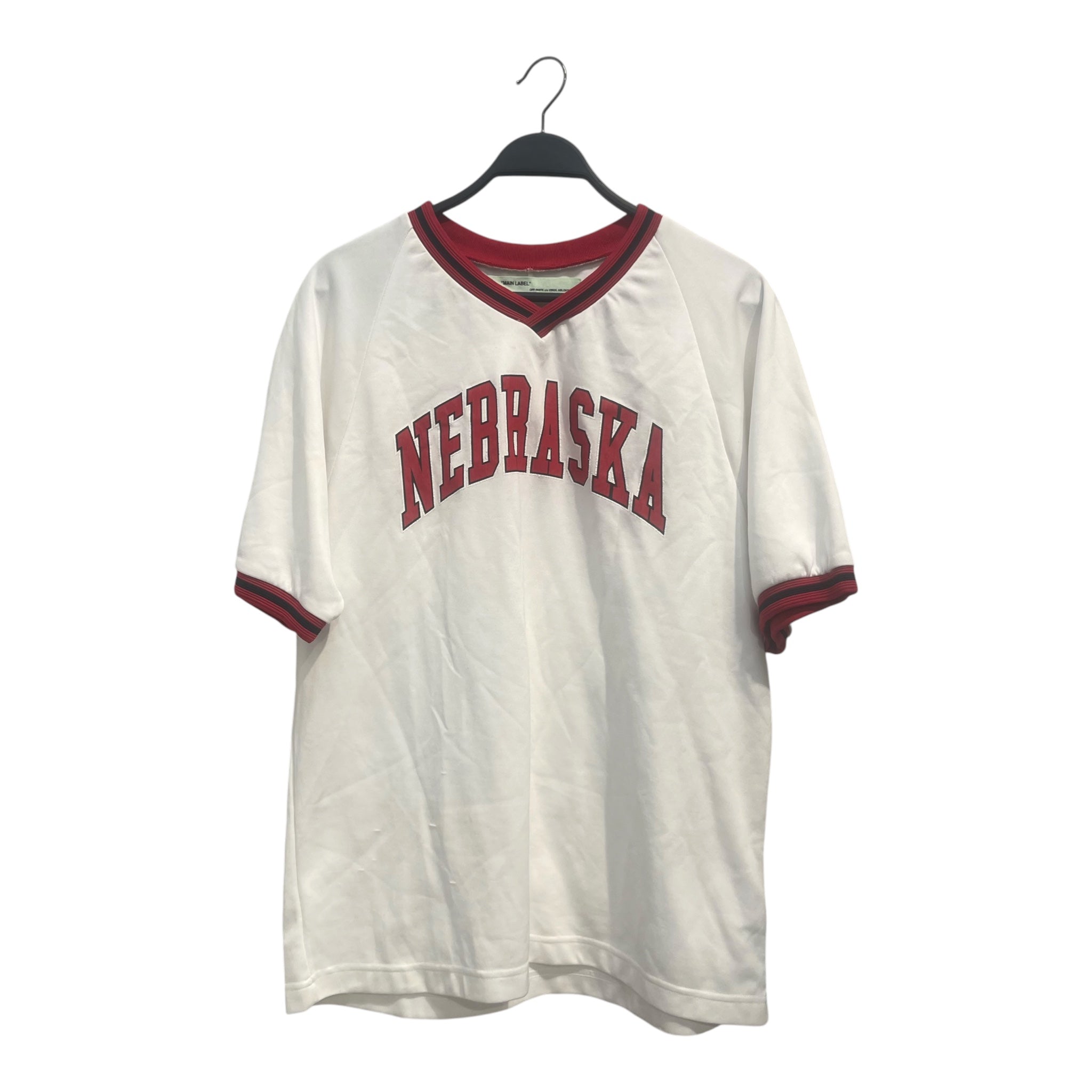 OFF-WHITE/T-Shirt/L/WHT/jersey red nebraska view 1