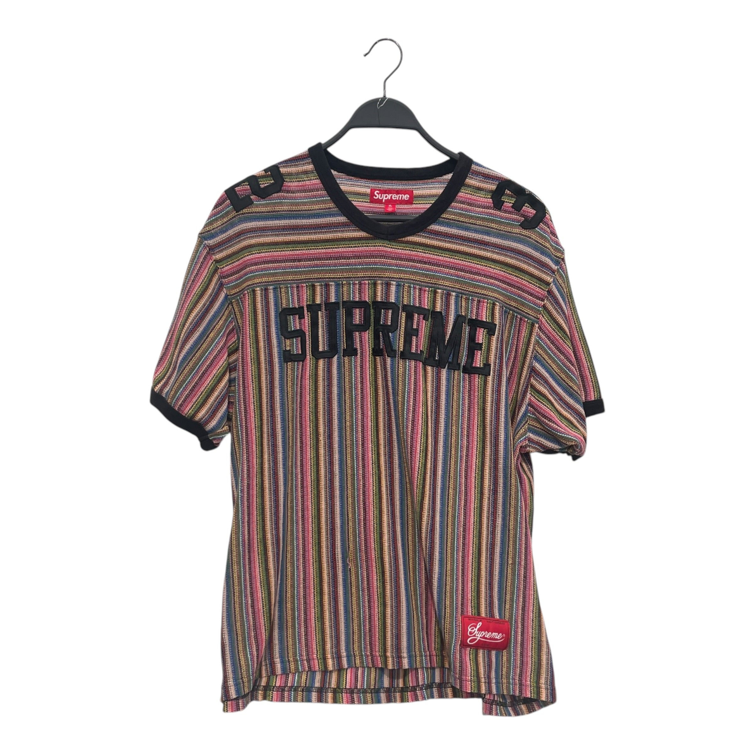 Supreme/T-Shirt/XL/Polyester/MLT/Stripe/MESH RAINBOW JERSEY view 1