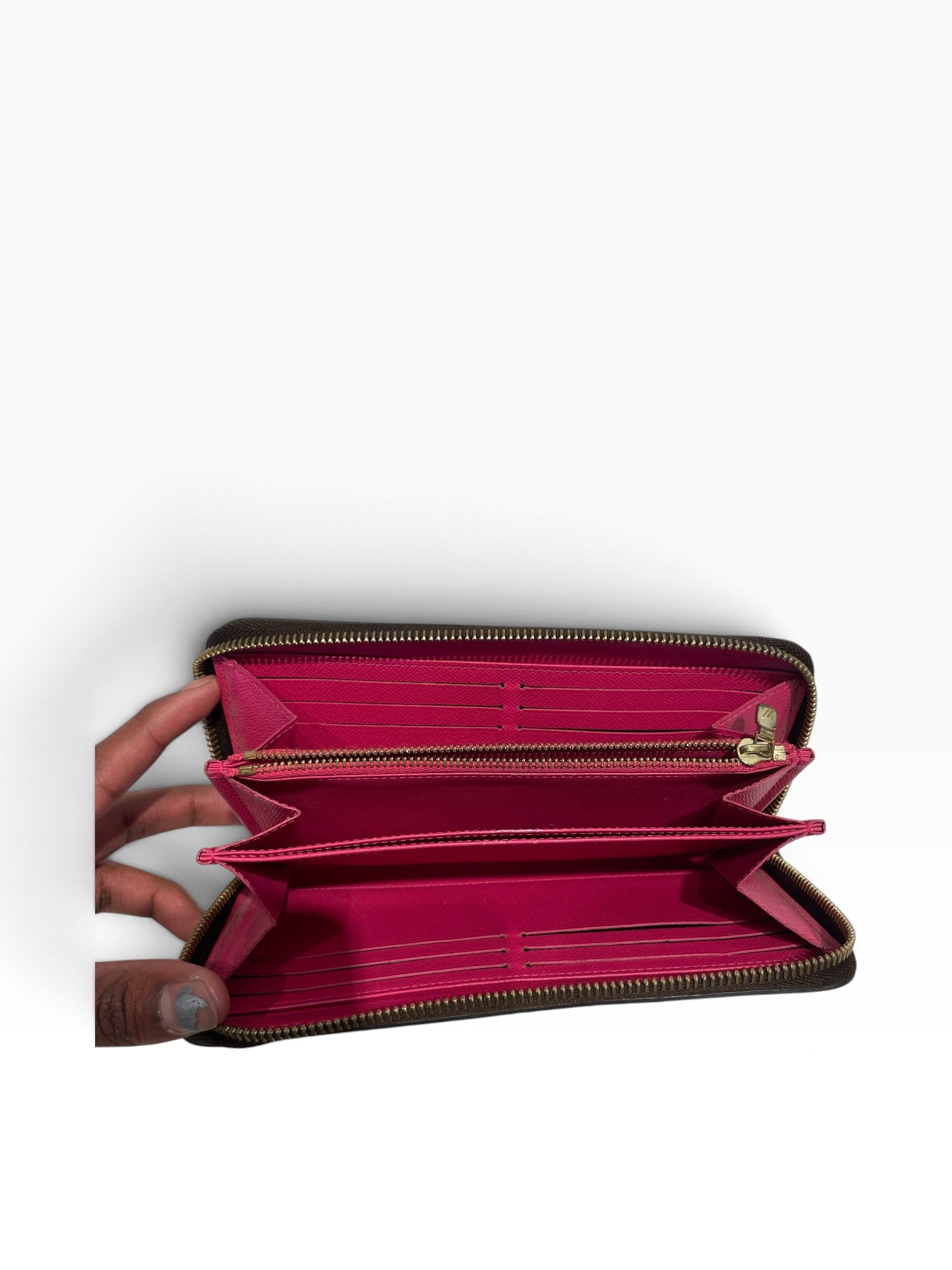 LOUIS VUITTON/Long Wallet/Monogram/BRW/L's/lovelock zippy view 3