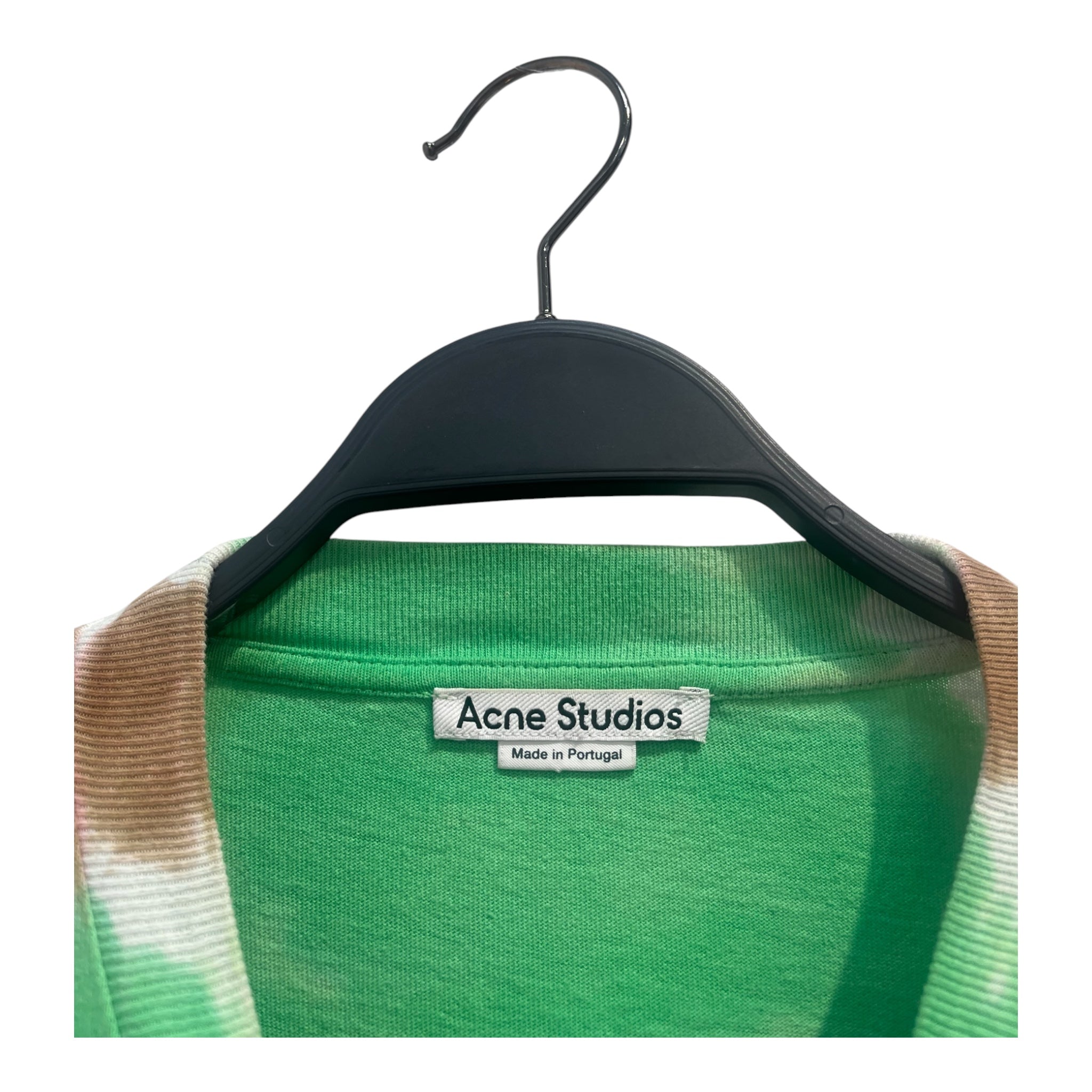 Acne Studios/T-Shirt/S/Cotton/GRN/All Over Print/FYRE COEUR BROWN TYEDYE HEART view 3