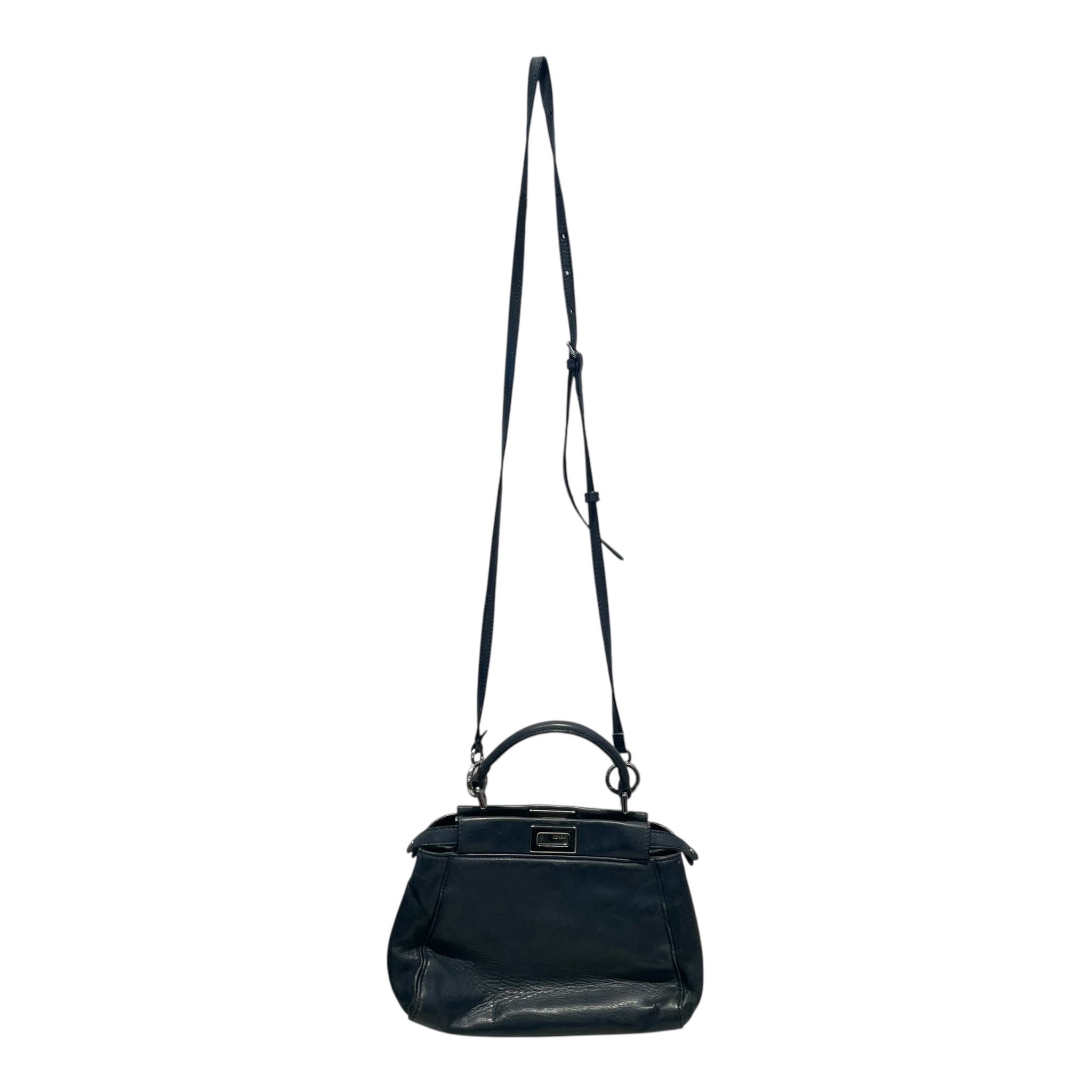 FENDI/Hand Bag/Leather/GRY/Dark Gray Peekaboo Bag view 2