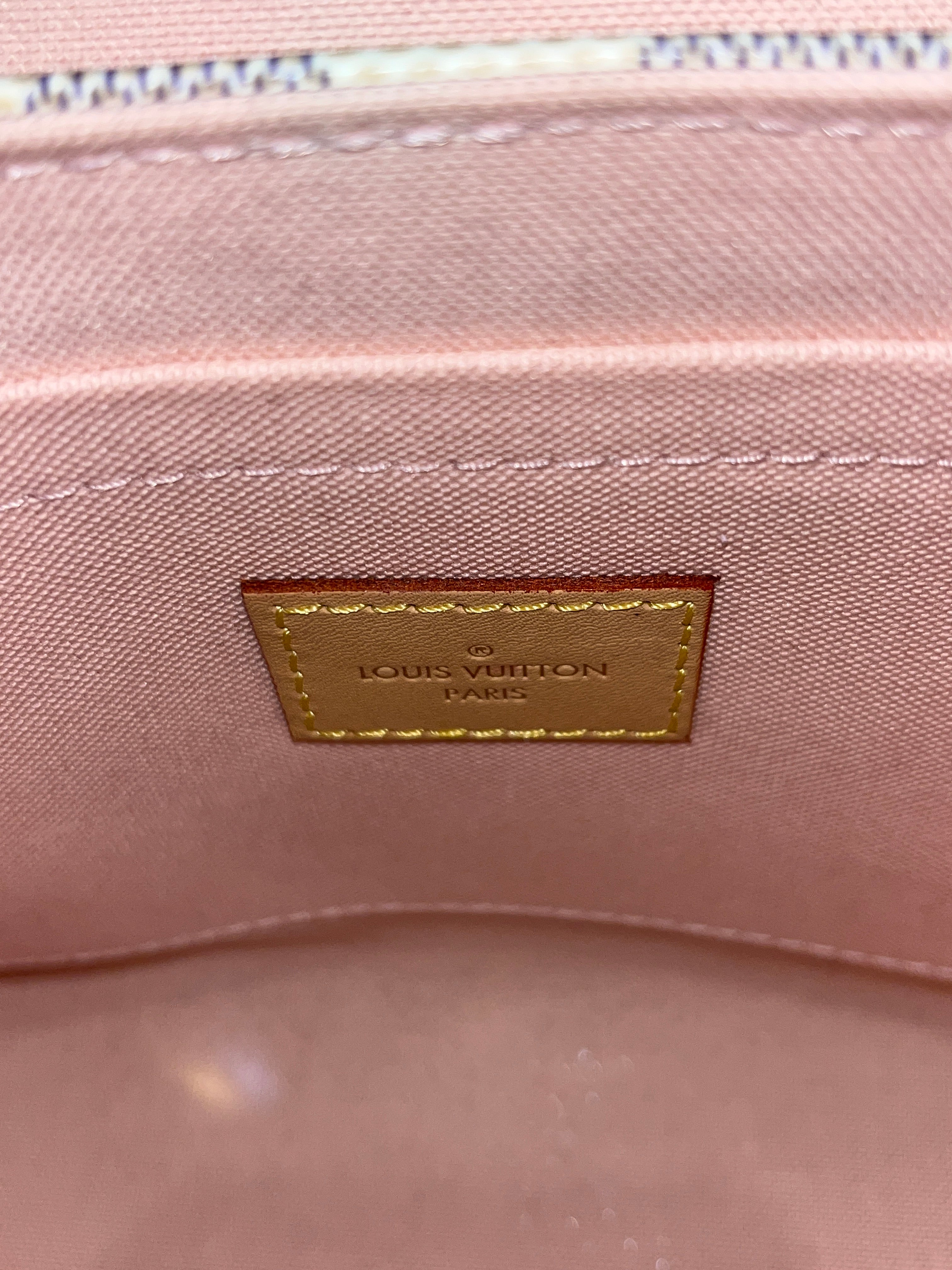 LOUIS VUITTON/Cross Body Bag/Gingham Check/Leather/CRM/DAHMIER AZUR CROISETTE view 5