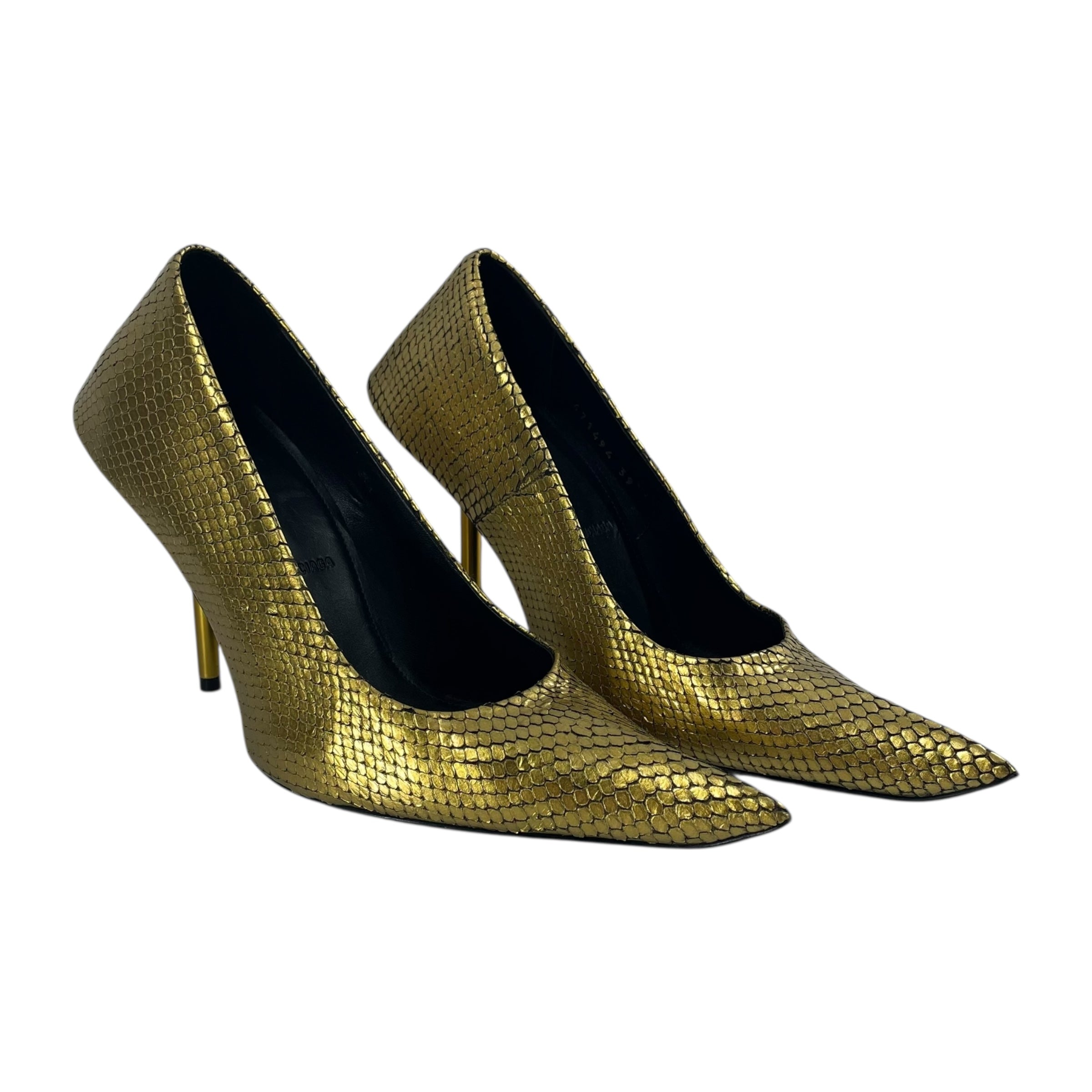 BALENCIAGA/Heels/EU 39/Leather/GLD/SCALES / GOLD HEEL view 1