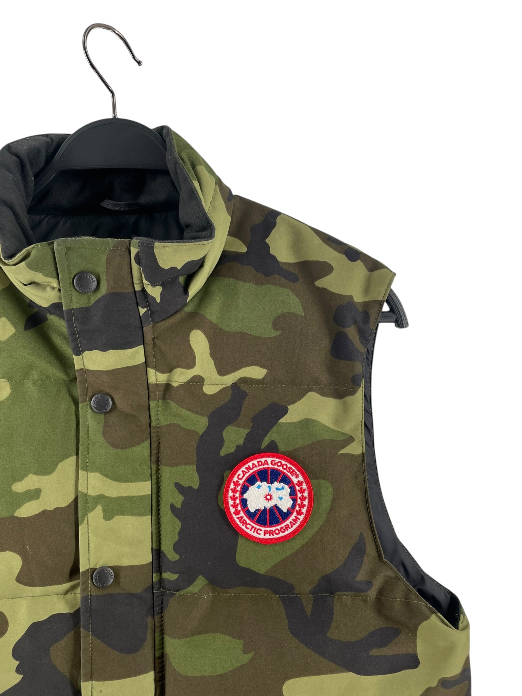 CANADA GOOSE/Puffer Vest/M/Camouflage/Polyester/GRN/NYLON GARSON VEST view 3