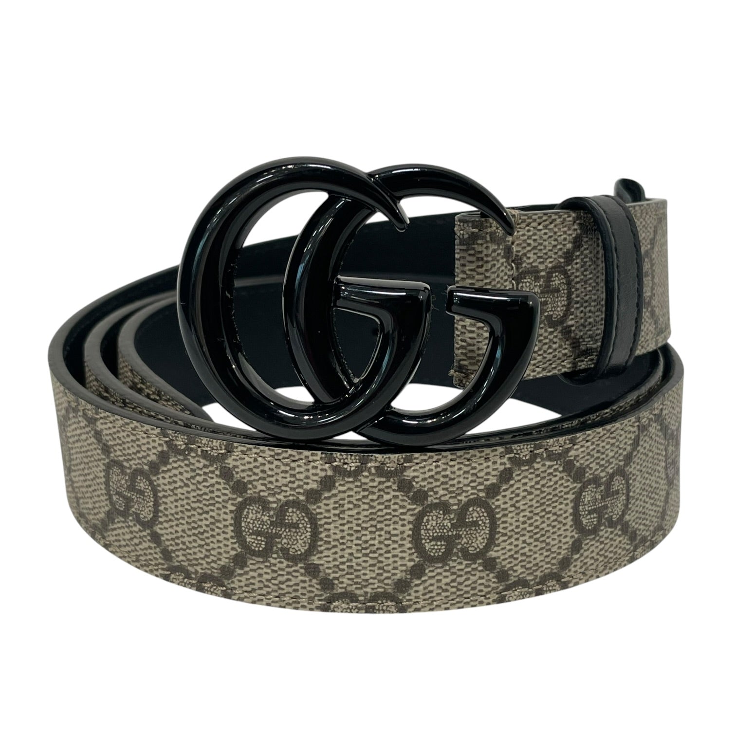 GUCCI/Belt/Monogram/Leather/BEG/M's/gg logo belt view 1