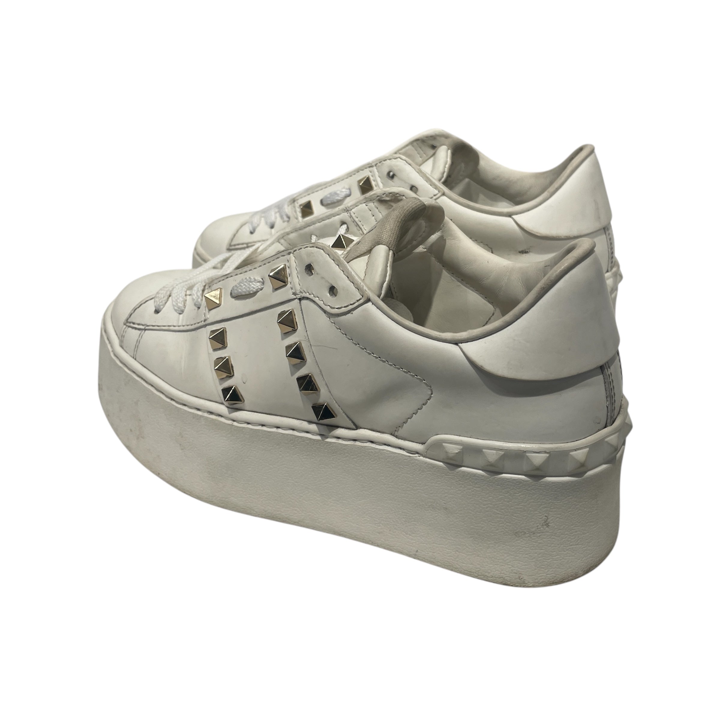 VALENTINO/Low-Sneakers/EU 37/Leather/WHT/Garavni Rock Stud view 2