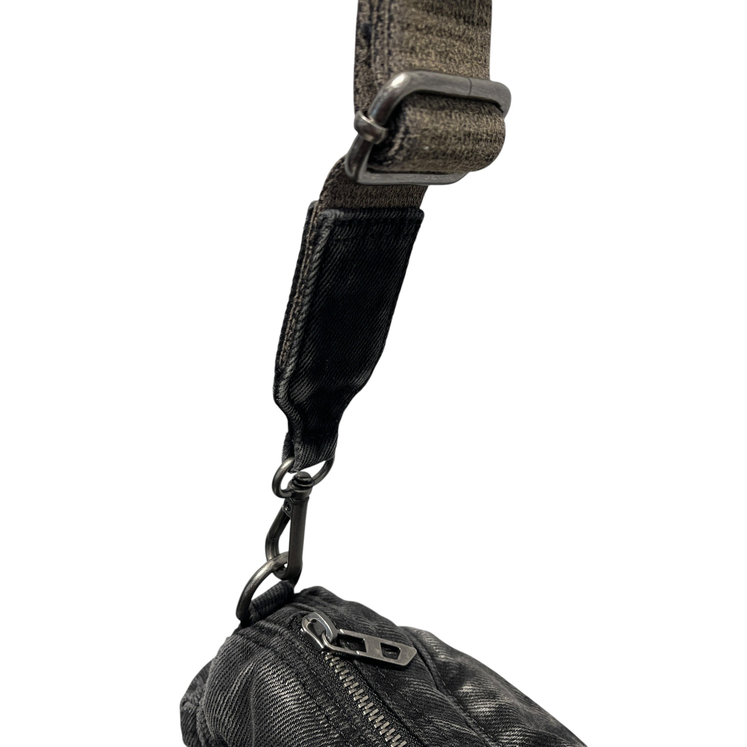 DIESEL/Bag/Denim/BLK/diesel multi pocket denim bag view 7