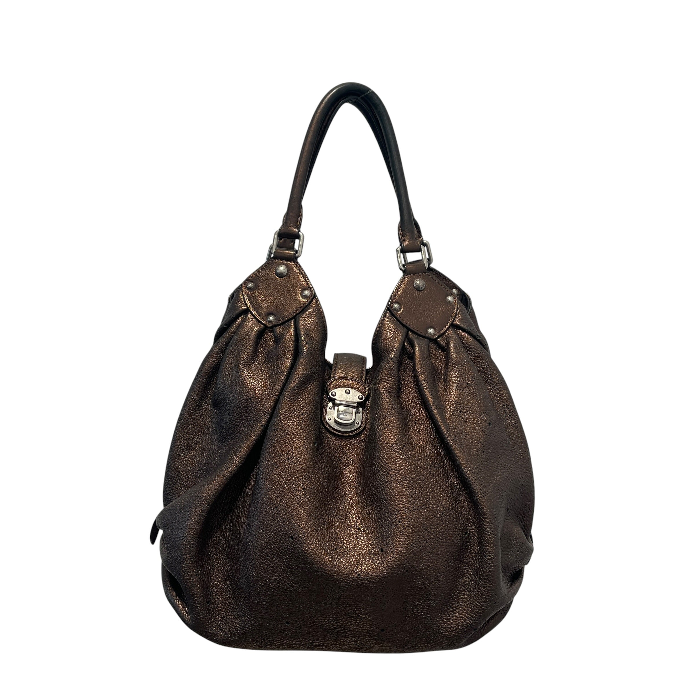 LOUIS VUITTON/Bag/OS/Leather/BRW/MAHINA HOBO BAG view 1