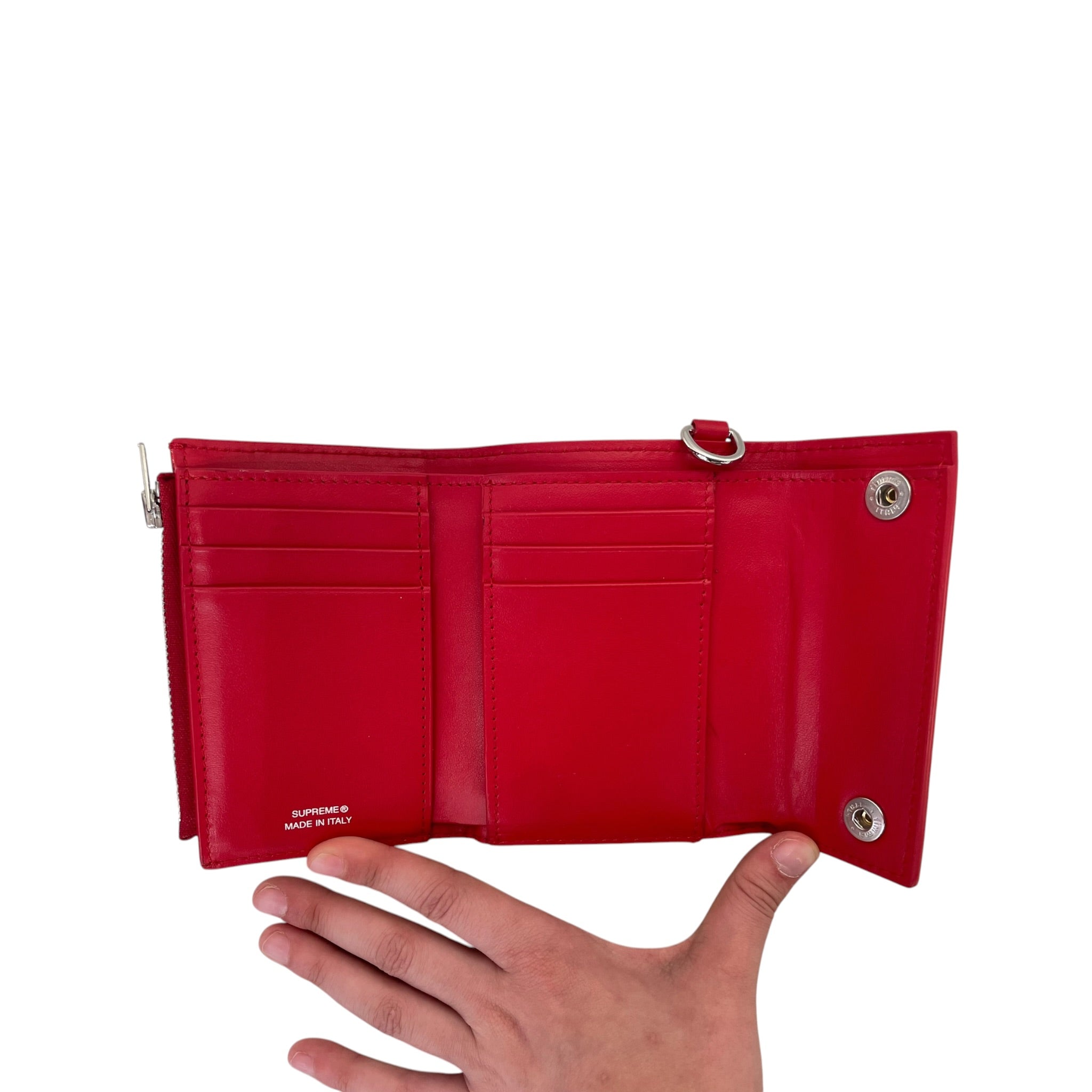 Supreme/Wallet/Leather/RED/M's/Studded Chain Wallet view 3
