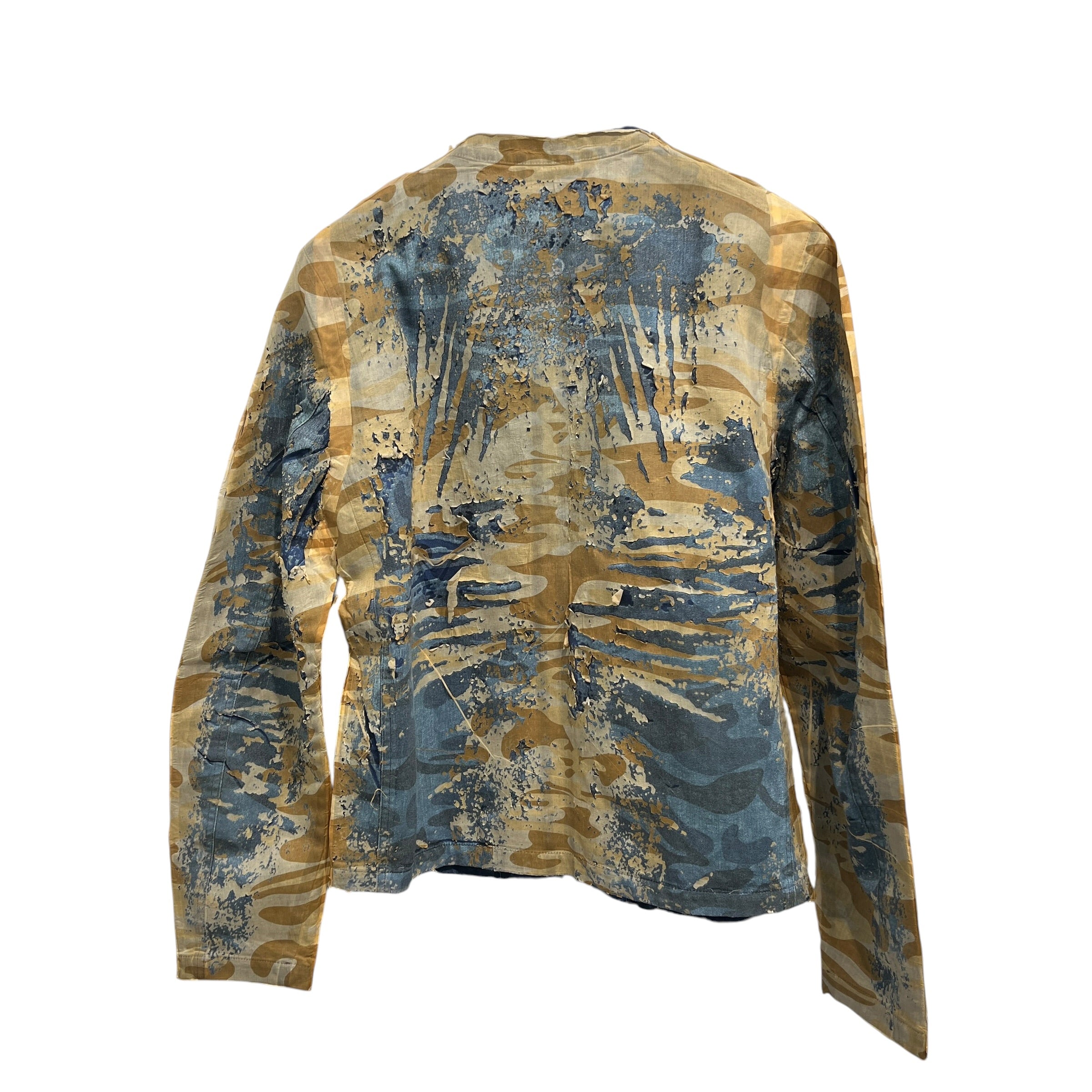 DIESEL/Jacket/48/Denim/IDG/Camouflage/Peel Away Biker Jacket view 2
